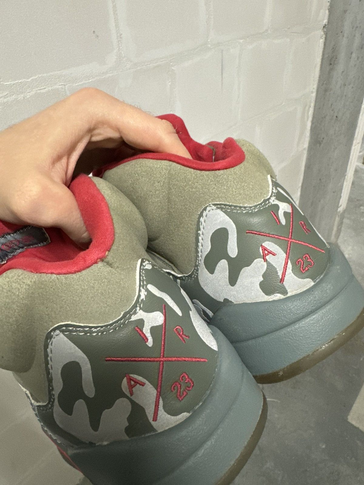 Jordan Brand Nike Jordan 5 Retro P51 Camo vintage sneakers Size US 10 / EU 43 - 6 Thumbnail