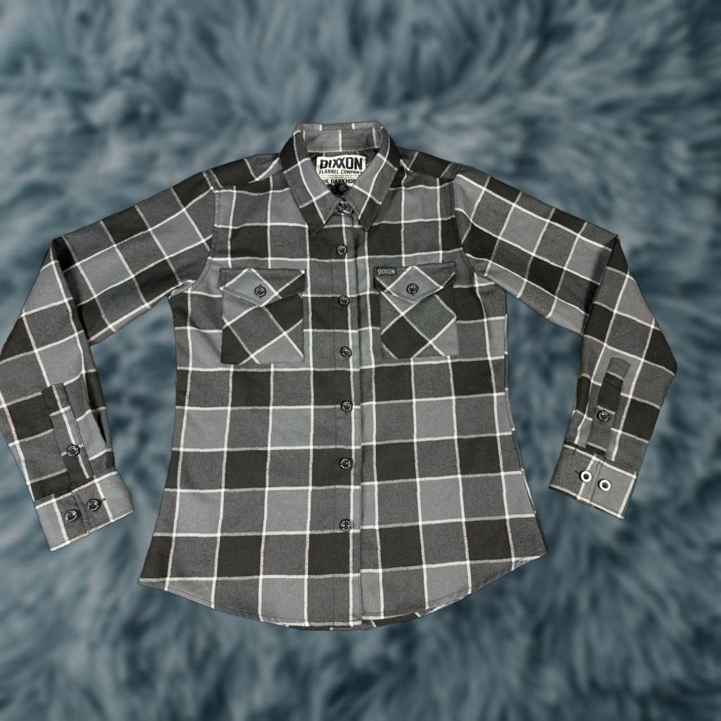 CO VINTAGE Dixxon Flannel Co The Darkhorse Plaid Shirt Women’s Sz S Small Black Gray Size S / US 4 / IT 40 - 1 Thumbnail