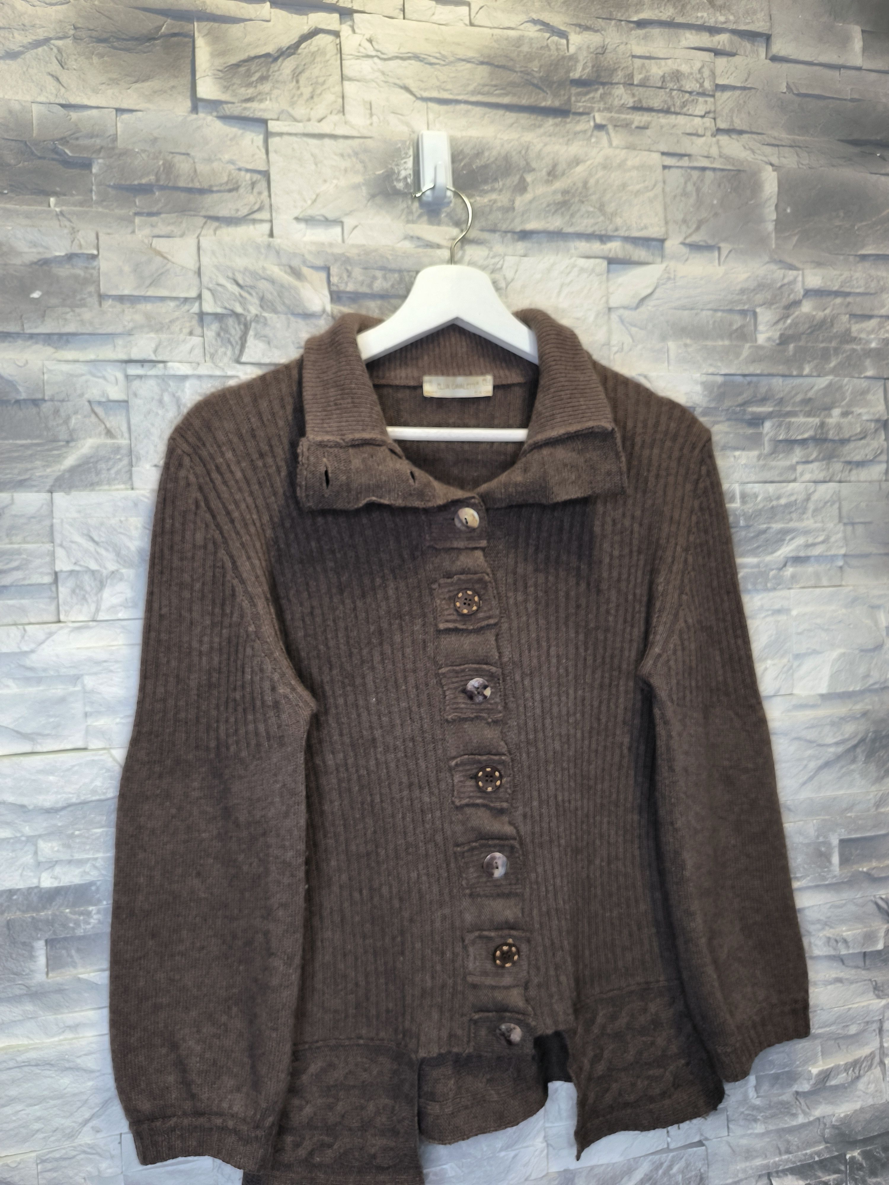 Elisa Cavaletti Elisa Cavaletti Wool Knitwear Cardigan Cashmere Size M / US 6-8 / IT 42-44 - 3 Thumbnail