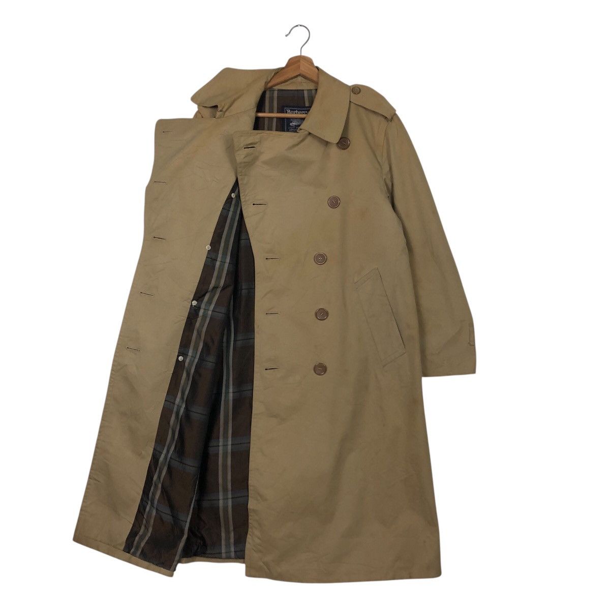 Burberry Vintage Long Jacket Trench Coat Burberry England Nova Check Size US M / EU 48-50 / 2 - 13 Thumbnail