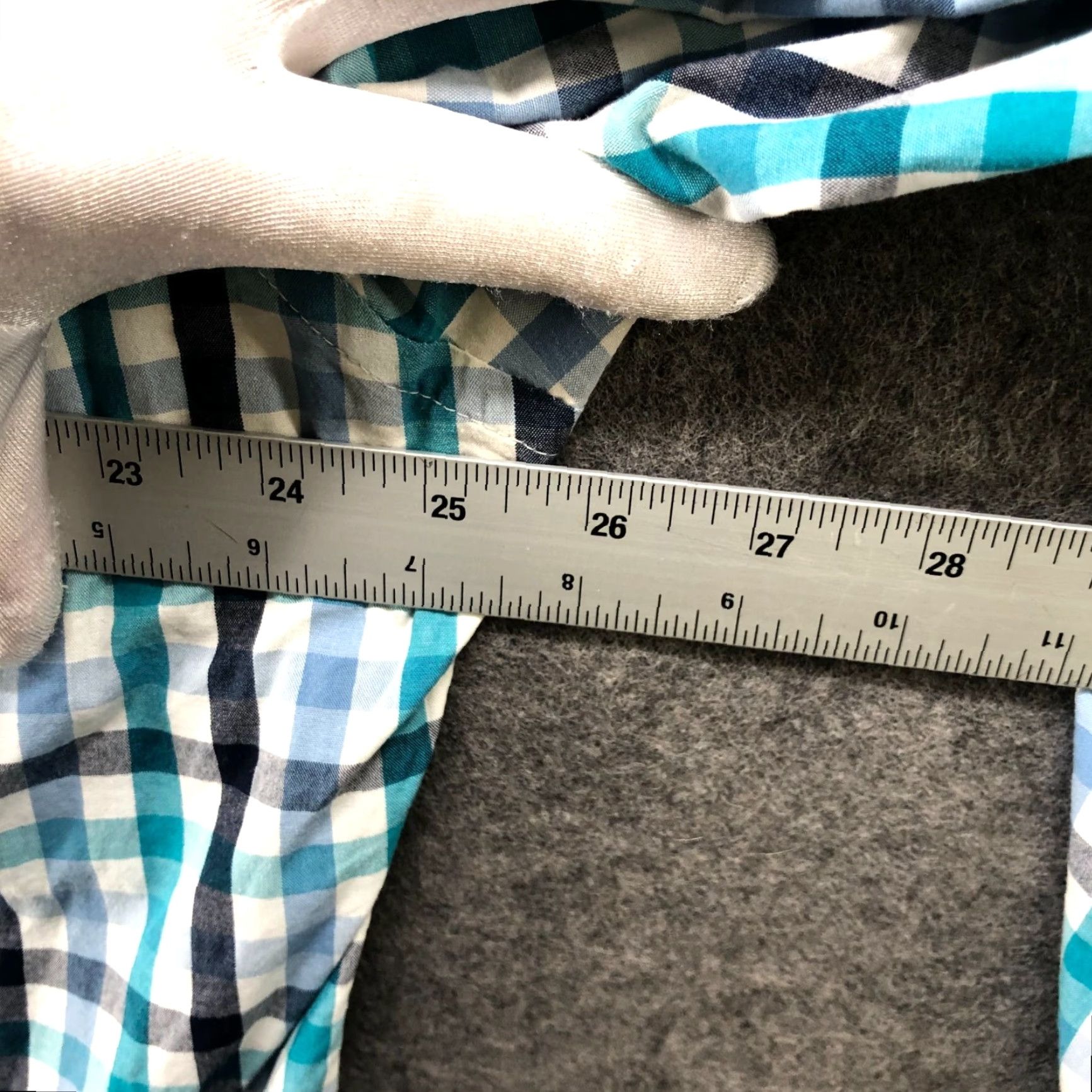 J.Crew J.CREW Shirt XL Button-Down Long Sleeve Plaid Cotton Mens Blue White Tailored Size US XL / EU 56 / 4 - 7 Thumbnail