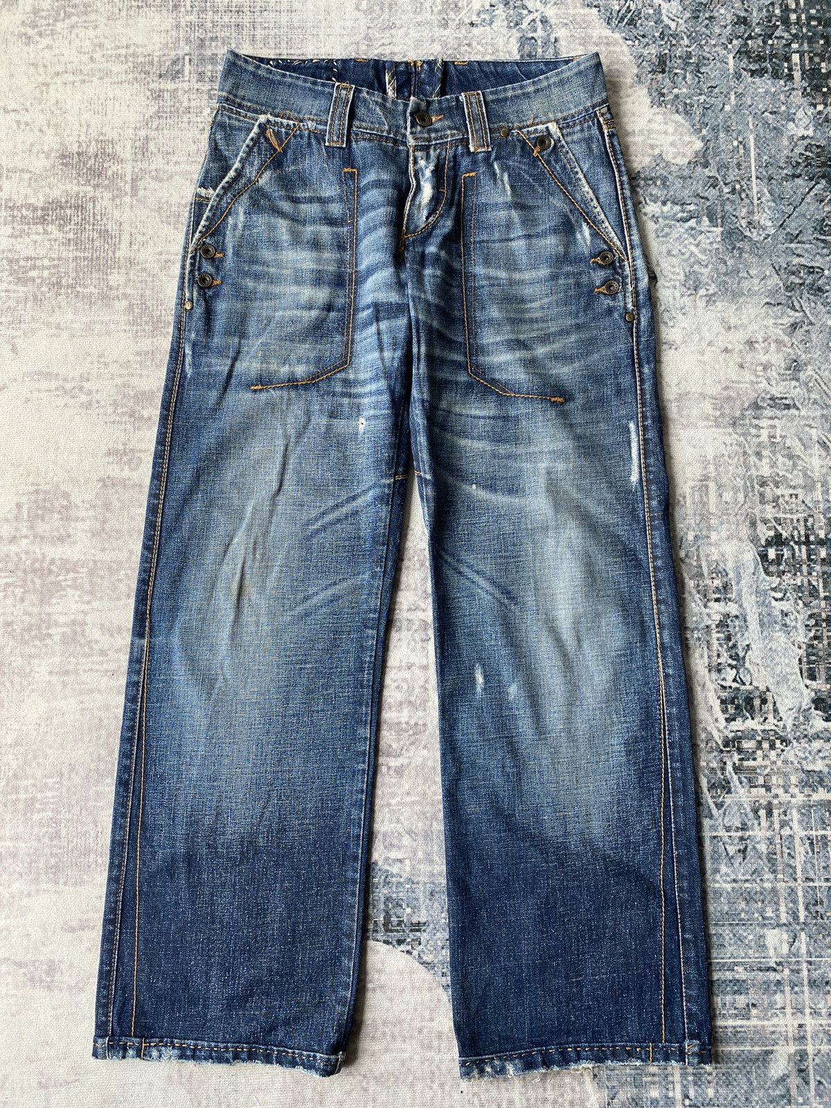 Designer × Ermanno Scervino Ermanno Scervino Distressed Jeans Size US 30 / EU 46 - 1 Thumbnail