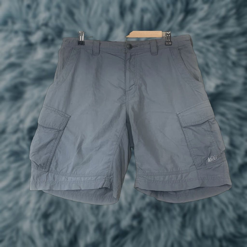 Vintage REI Cargo Shorts Mens Large Gray Outdoor Casual Workwear Size US 33 - 1 Thumbnail