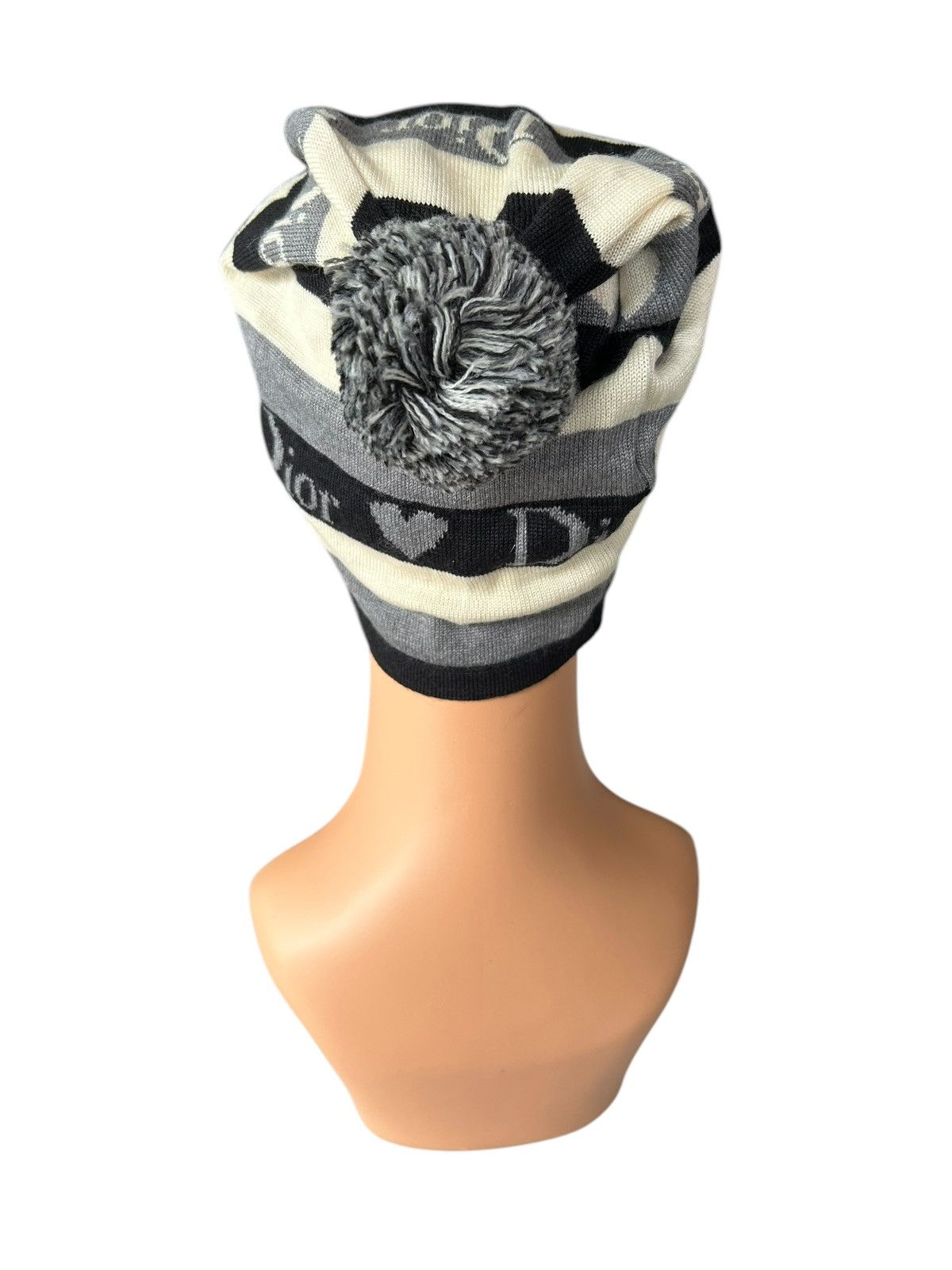 Christian Dior Monsieur × Dior × Hedi Slimane Christian Dior Made in italy Beanie Hats Stripe pompom Size ONE SIZE - 7 Thumbnail