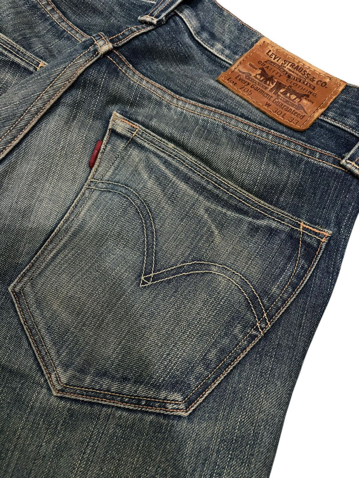 Levi's Y2k Vintage Levi’s Japan Lot 705 Faded Straight Cut Jeans Size US 30 / EU 46 - 8 Thumbnail