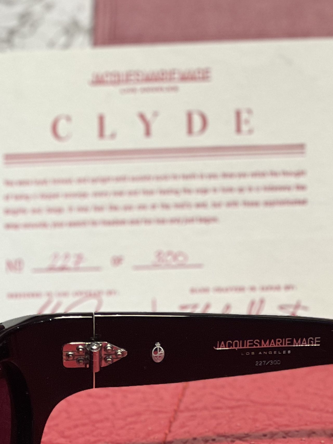 Jacques Marie Mage Jacques Marie Mage Clyde sunglasses Raven Black - #227/300 Size ONE SIZE - 4 Thumbnail
