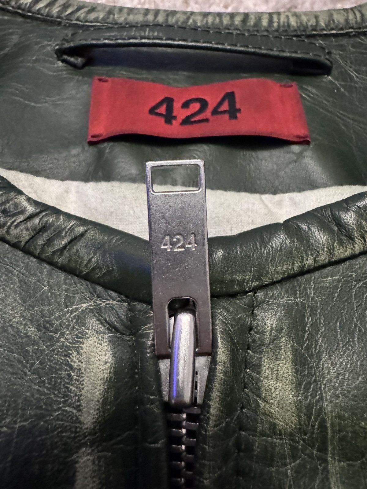 424 424 Tokyo Leather Jacket Size US M / EU 48-50 / 2 - 4 Thumbnail