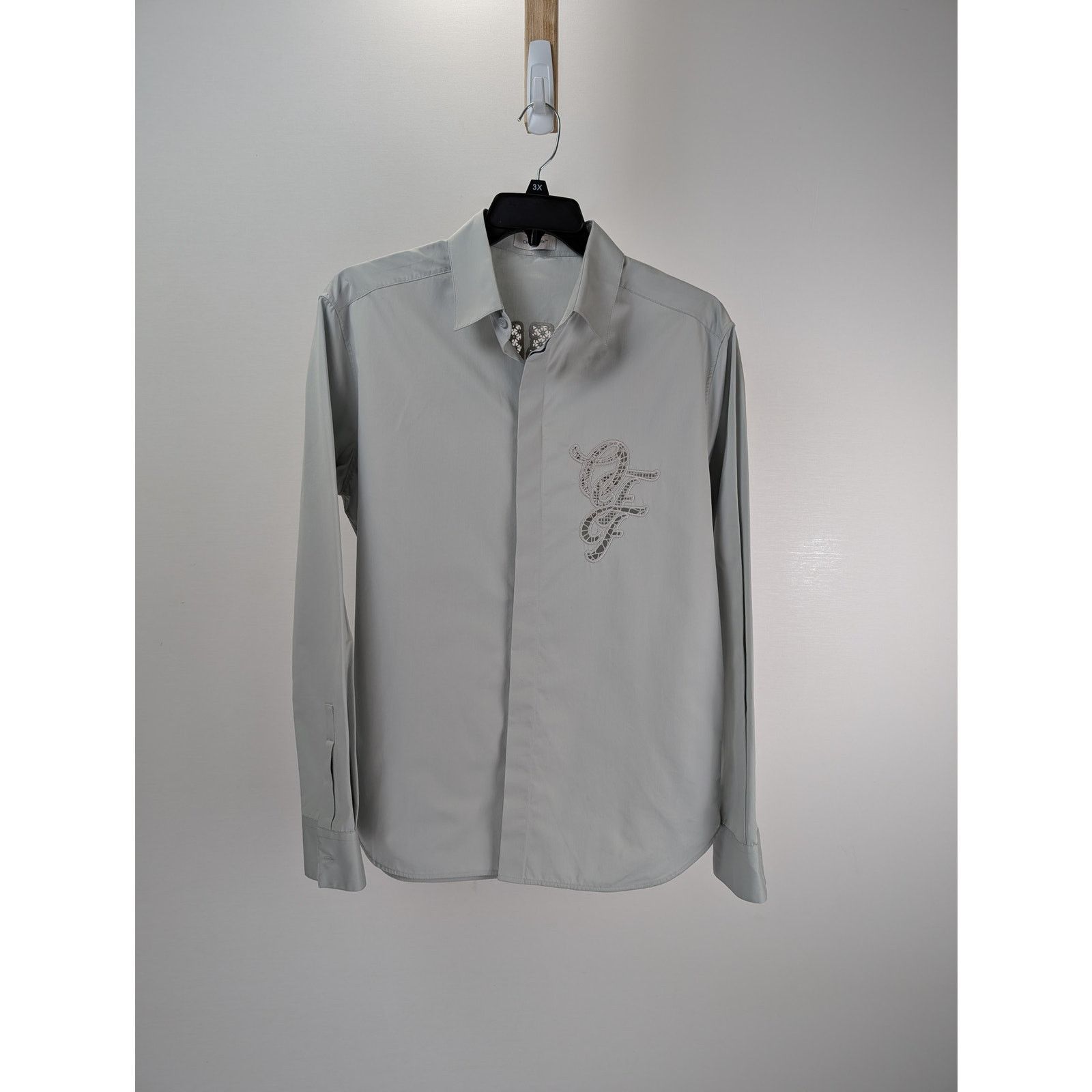 Off-White o1rshd1 Natlover Lace Heavycot Artic Button up Shirt Size US M / EU 48-50 / 2 - 1 Thumbnail