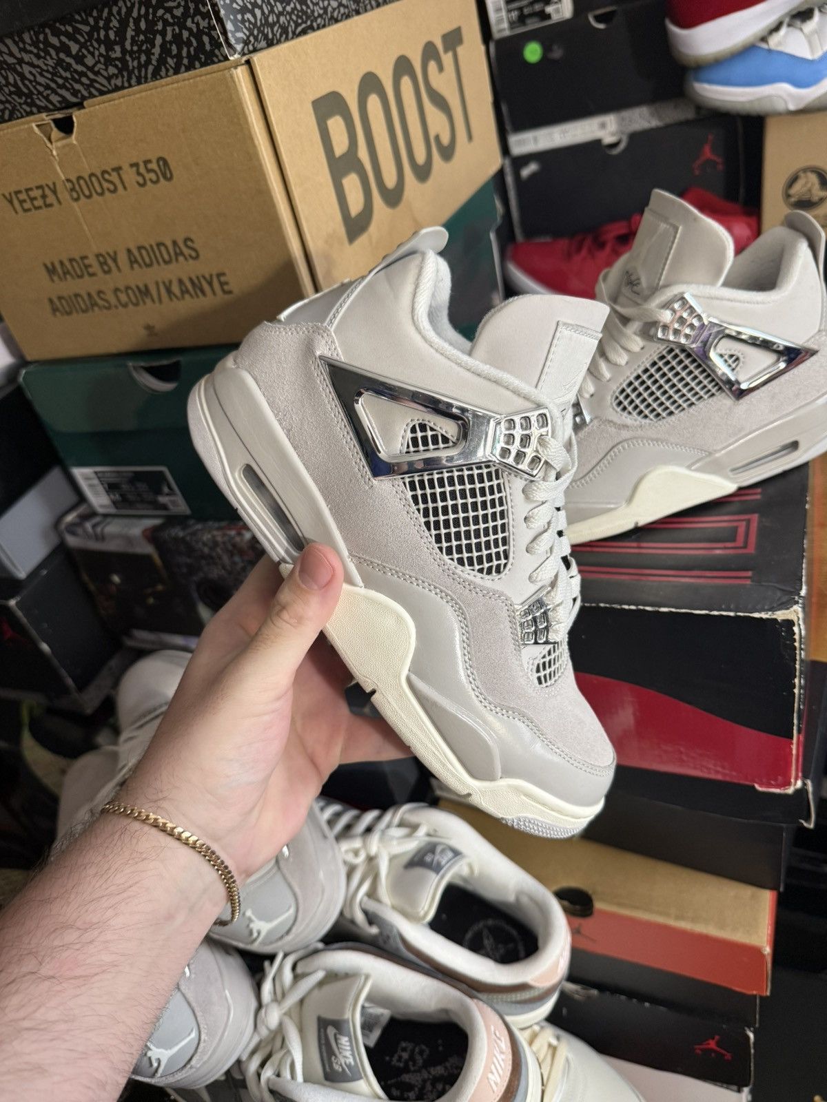 Jordan Brand Jordan retro 4 frozen moments sz 6m/7.5w Size US 6 / EU 39 - 1 Thumbnail