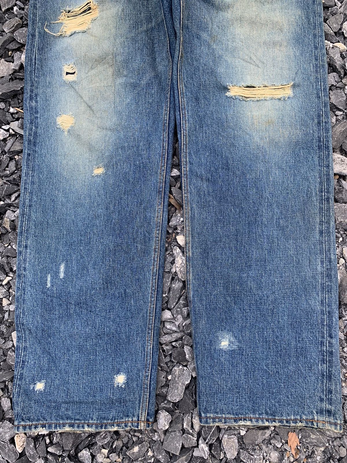 Kapital RARE💥BRAITONE SELVEDGE JAPANESE DISTRESSED DENIM Size US 39 - 8 Thumbnail