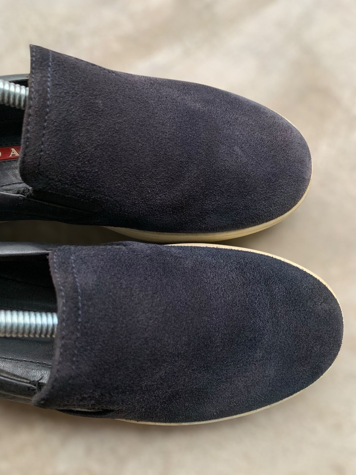 Prada Black Suede Prada Slip On Sneakers Size US 6 / EU 39 - 6 Thumbnail
