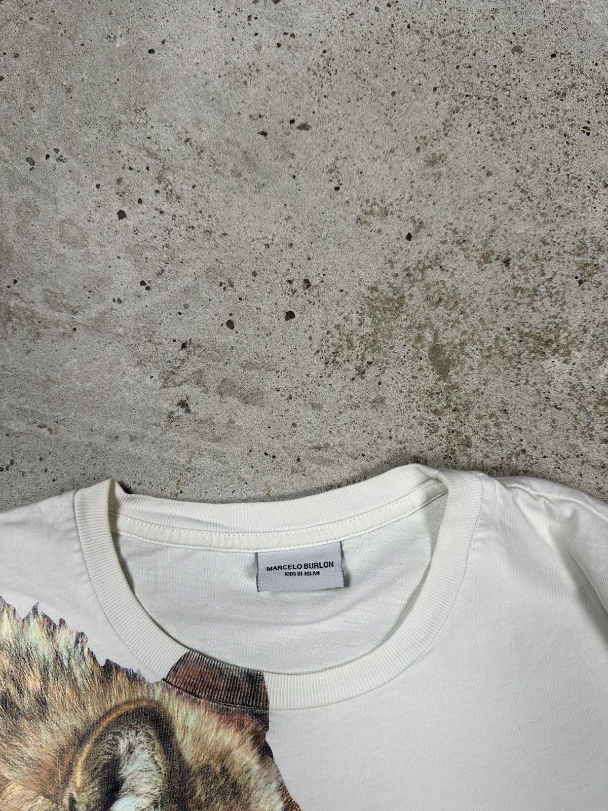 Marcelo Burlon Marcelo Burlon Wolf White T Shirt Print Tee Size US S / EU 44-46 / 1 - 9 Thumbnail