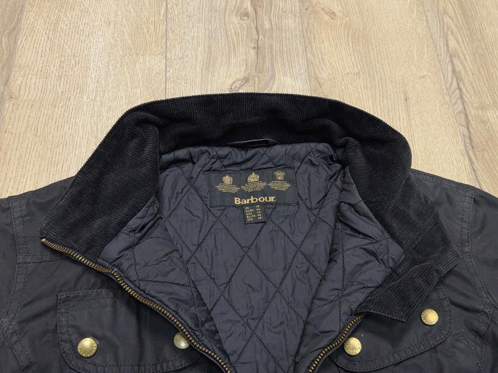 Barbour Womens Barbour International Wax Parka Jacket UK 18 US 14 Size XL / US 12-14 / IT 48-50 - 5 Thumbnail