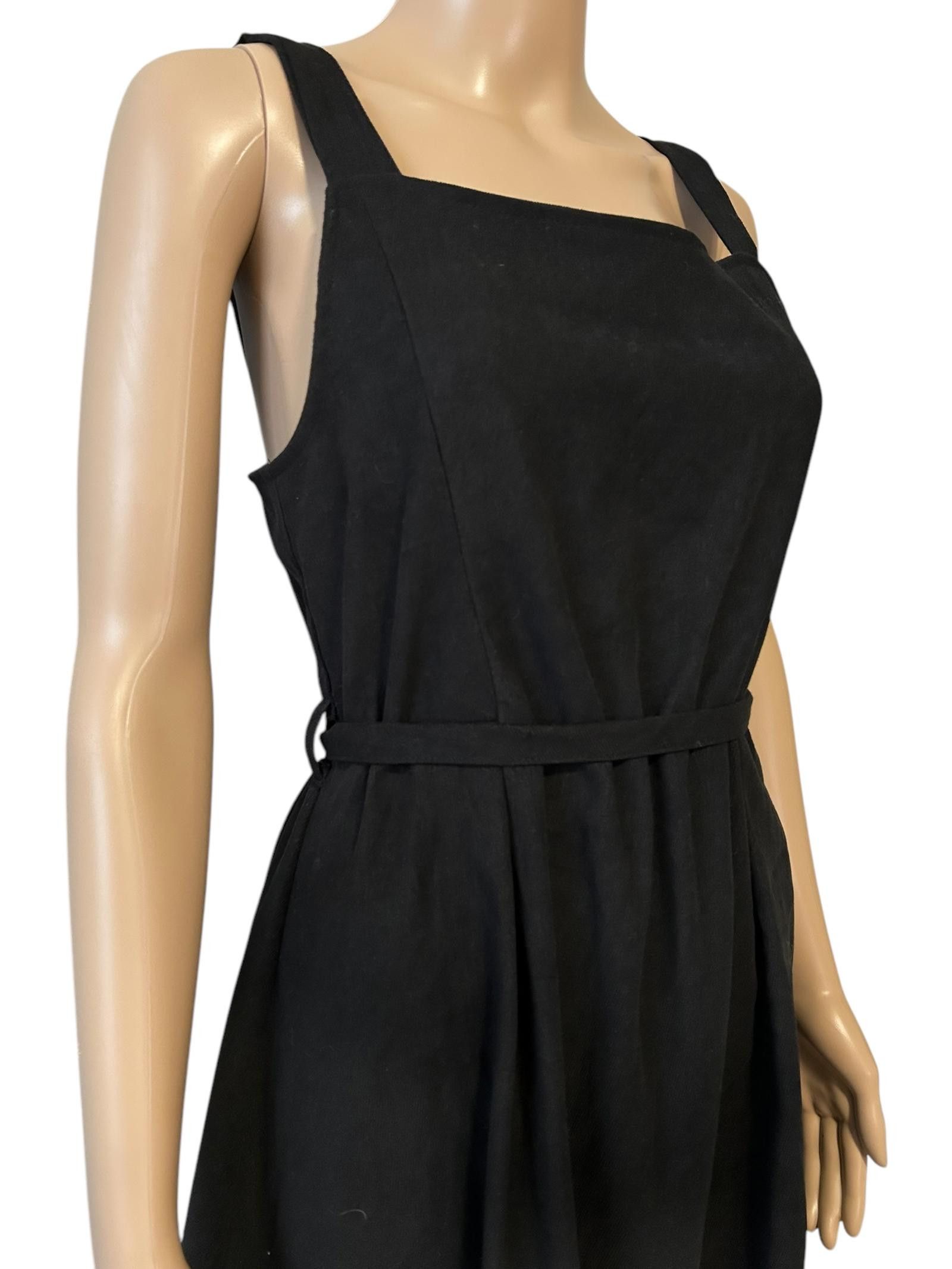 Daytona Elegant Black Midi Dress with Square Neckline Size S / US 4 / IT 40 - 5 Thumbnail