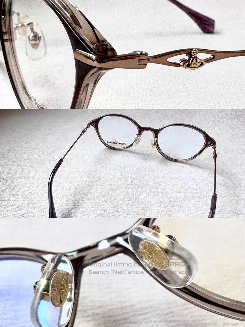 Vivienne Westwood Vivienne Westwood Gray Cat-eyed Saturn Eyeglass Frames Size ONE SIZE - 3 Thumbnail