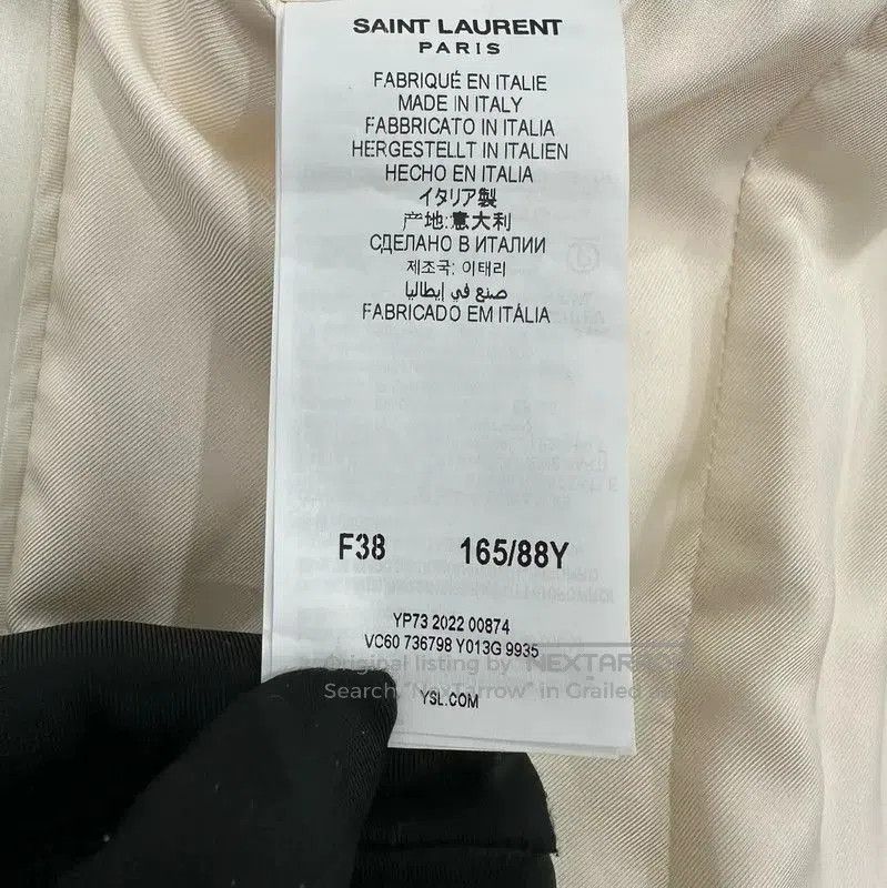 Saint Laurent Paris Saint Laurent Cream Wool Ladies Jacket . Size M / US 6-8 / IT 42-44 - 6 Thumbnail