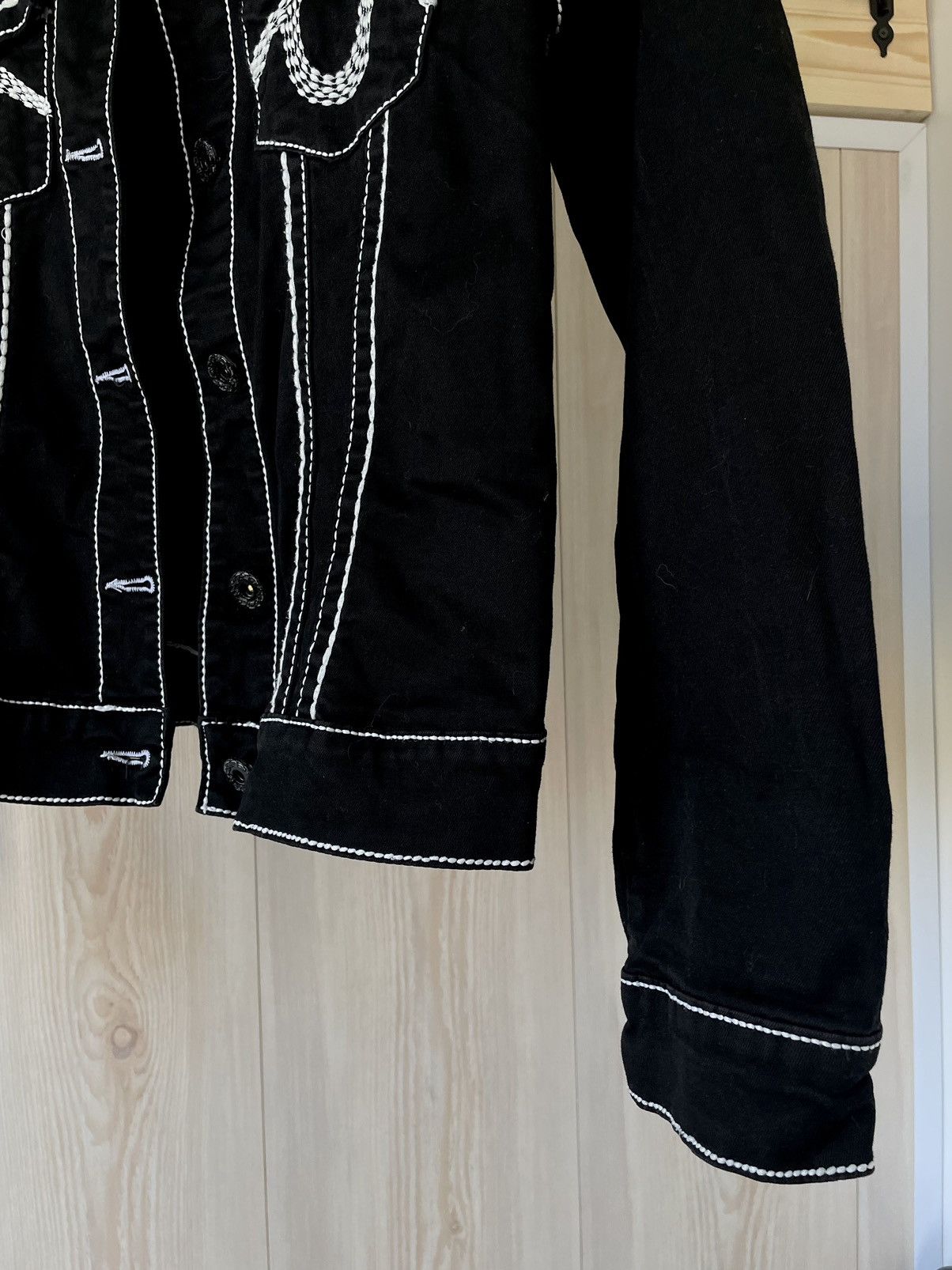 True Religion × Vintage True Religion Jimmy Trucker Jacket Y2K Rare Size US L / EU 52-54 / 3 - 5 Thumbnail