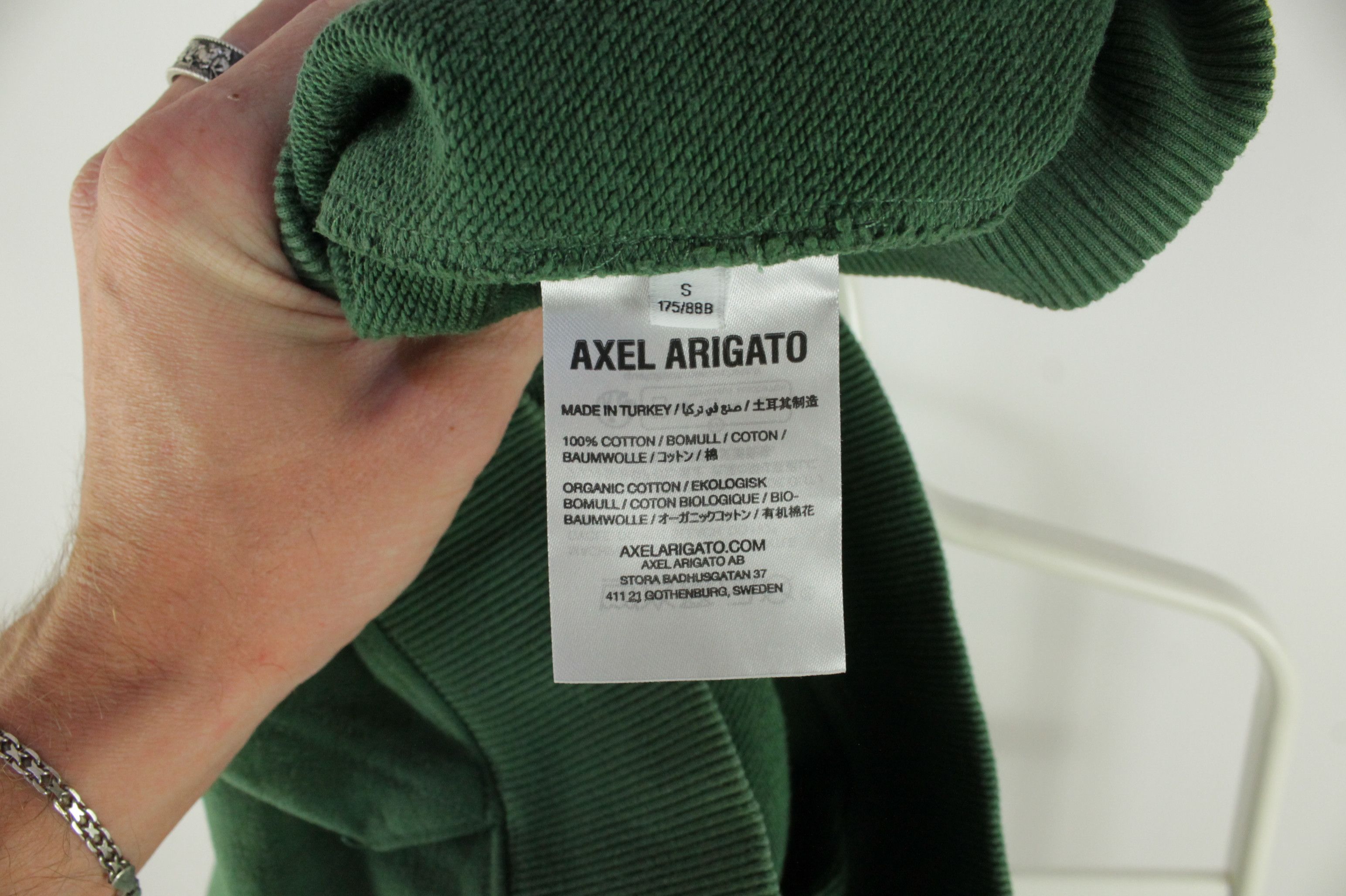 Axel Arigato Axel Arigato Catch Logo Patch Green Cotton Hoodie Size US S / EU 44-46 / 1 - 7 Thumbnail
