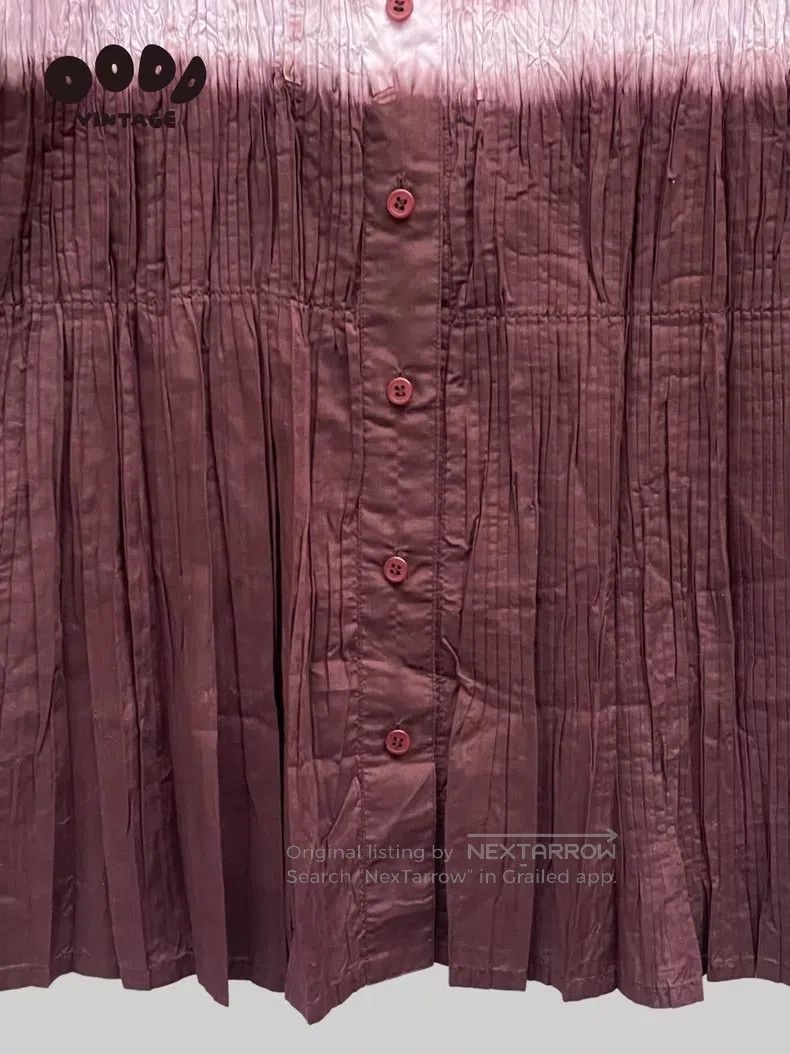 Issey Miyake Issey Miyake Main Line Tie Dye Ruffle Shirt Size L / US 10 / IT 46 - 8 Thumbnail