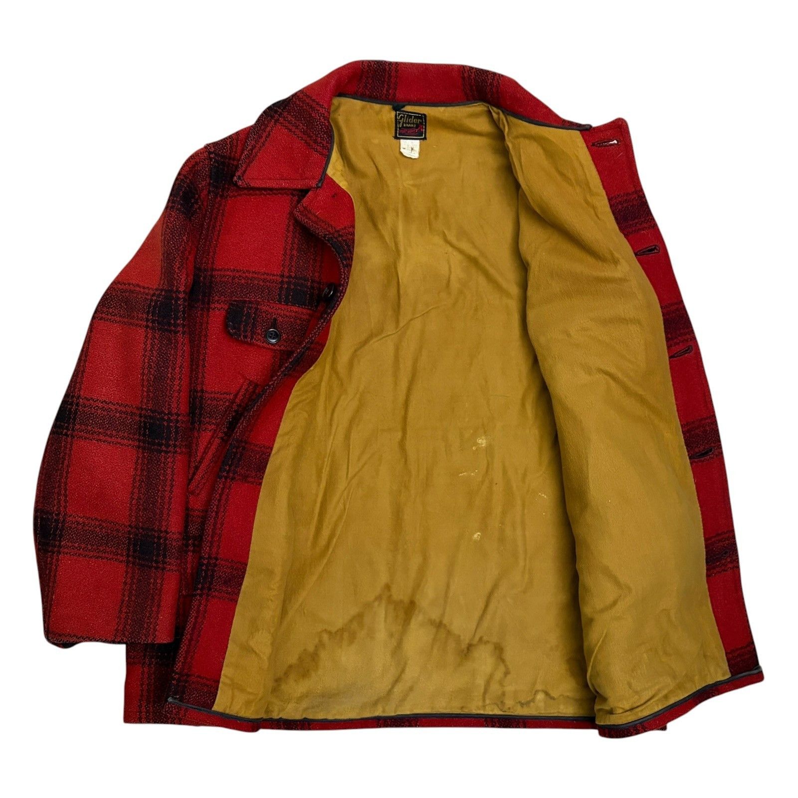 Vintage Rare 1950s Vintage Hunting Jacket GLIDER Wool Coat Small Size US S / EU 44-46 / 1 - 9 Thumbnail