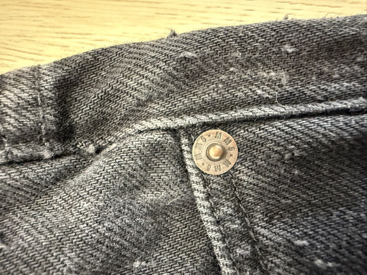 Maison Margiela Maison Margiela MM6 black distressed Denim Jeans Size 26" / US 2 / IT 38 - 6 Thumbnail
