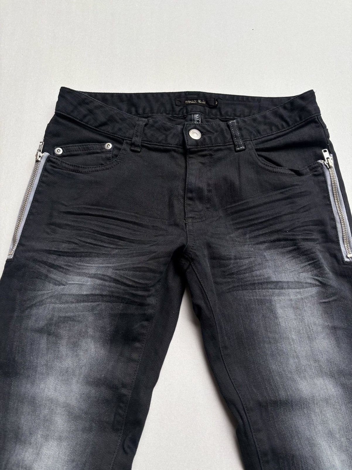 Tornado Mart Lace up flare jeans Size US 27 - 2 Thumbnail