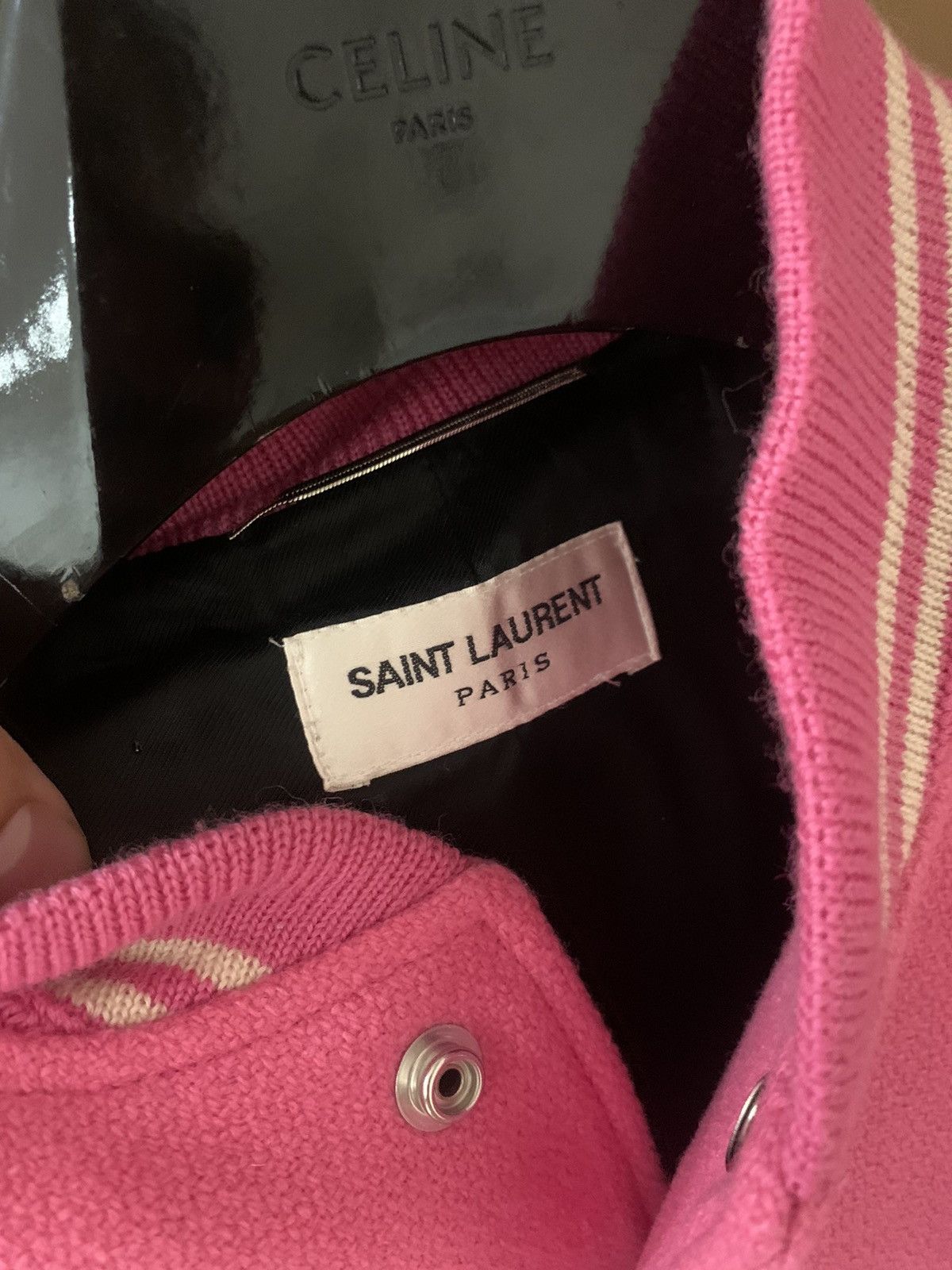 Saint Laurent Paris Saint Laurent 2017SS Pink teddy jacket Size US S / EU 44-46 / 1 - 3 Thumbnail