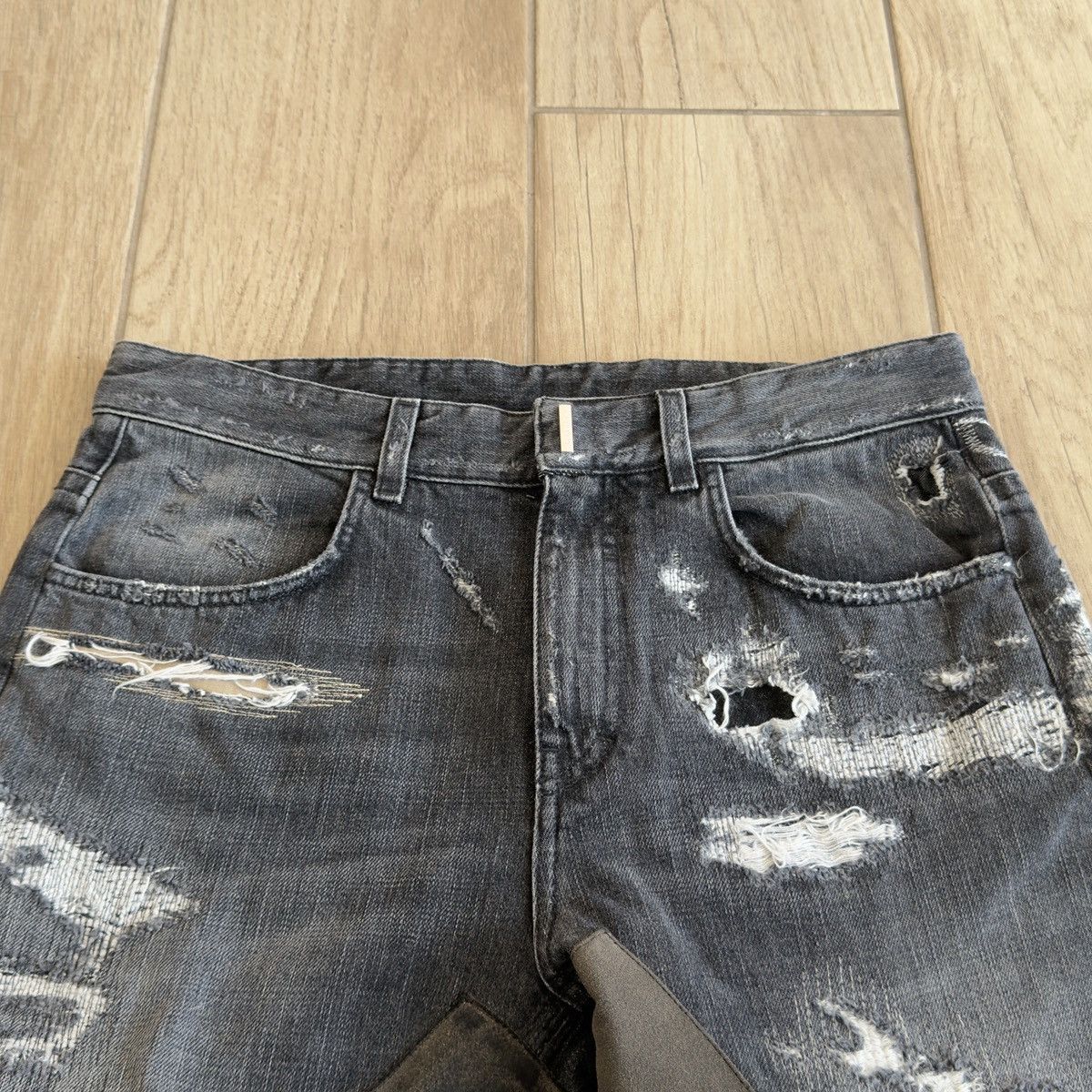 Givenchy AW2023 Moleskin Patch Boro Distressed Repaired Denim Jeans Size US 30 / EU 46 - 5 Thumbnail