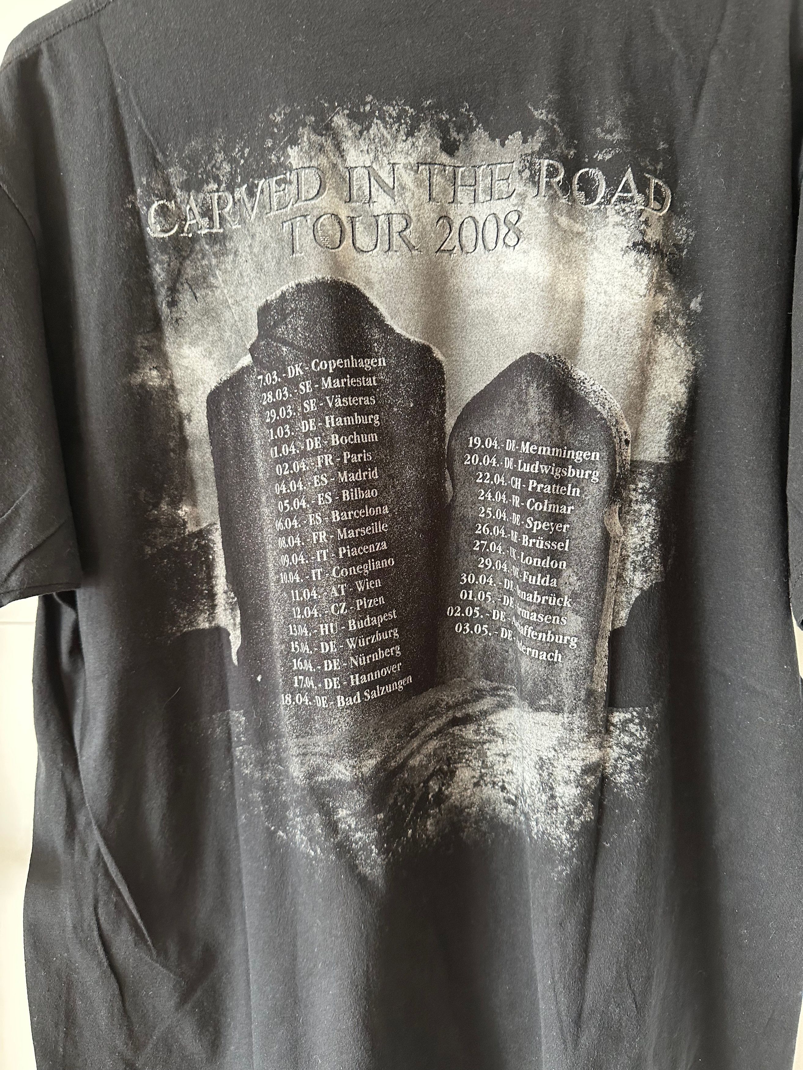 Vintage Vintage 2008 Rage - Carved in the Road Tour t shirt band Size US L / EU 52-54 / 3 - 6 Thumbnail