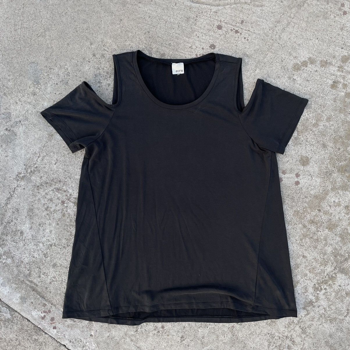 Other Vintage T-shirts Ecru Y2K 90s USA Style Avant Garde Size L / US 10 / IT 46 - 2 Thumbnail