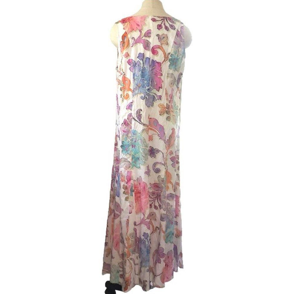 Designer CT1567 Soft Surroundings Flourish Maxi Dress M Size M / US 6-8 / IT 42-44 - 4 Thumbnail