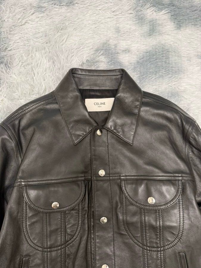 Celine Celine Saddle Leather Jacket Size US L / EU 52-54 / 3 - 4 Thumbnail