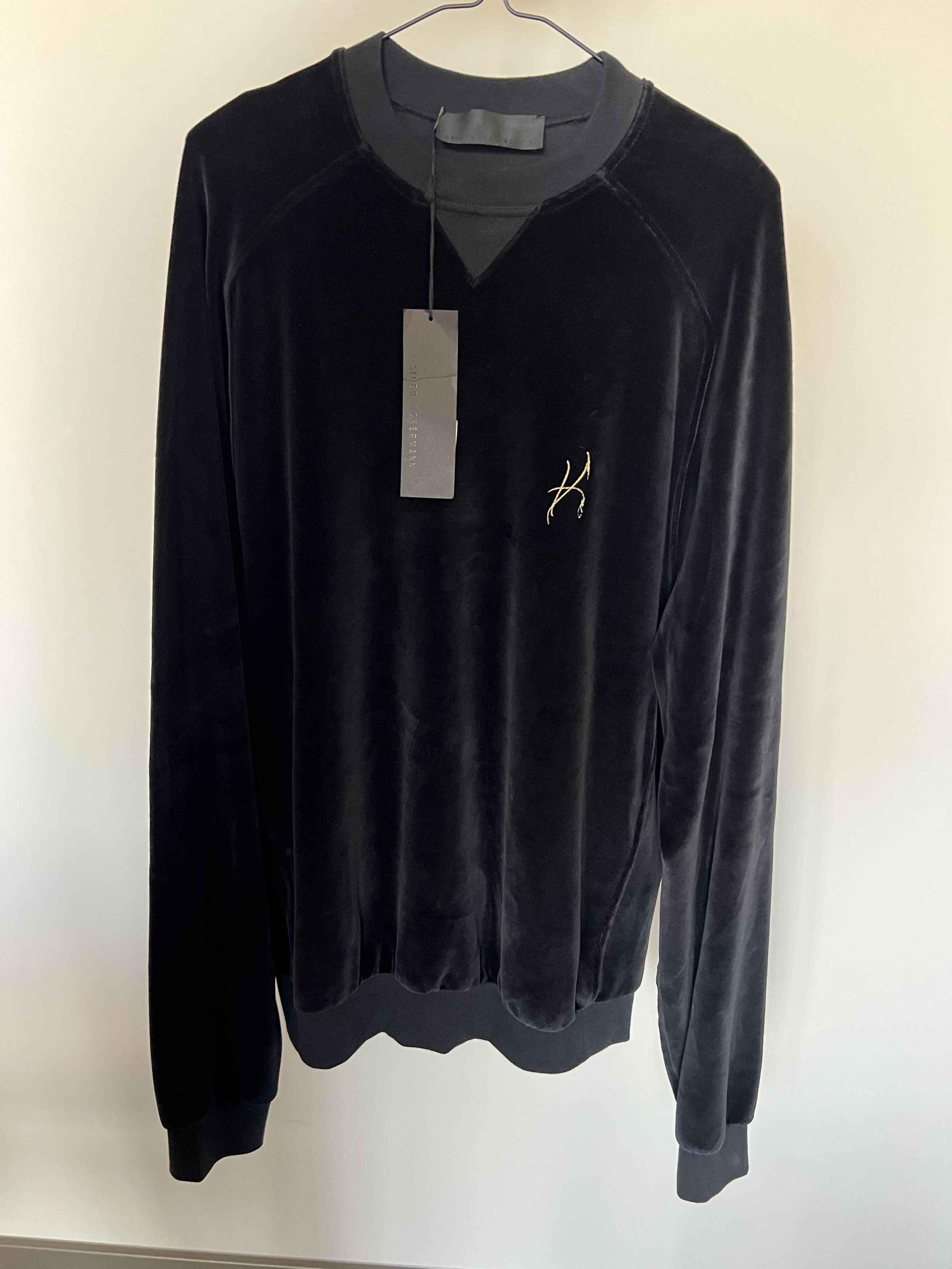 Haider Ackermann Haider Ackermann "Perfect Stranger" Velvet Sweatshirt Size US L / EU 52-54 / 3 - 1 Thumbnail