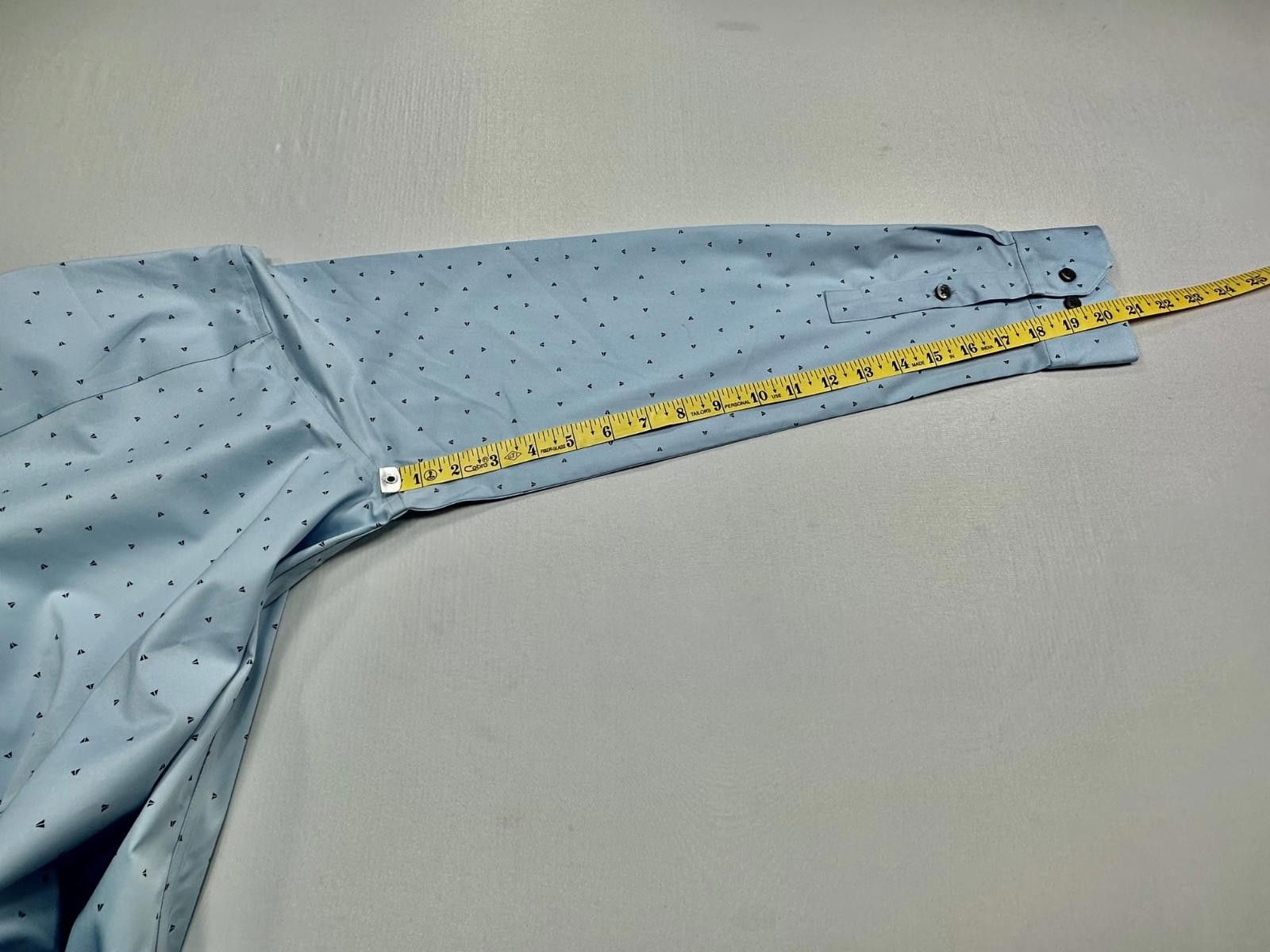 Alfani Alfani Slim Fit Button Down Dress Shirt Blue Men's S 32/33 Size 36R - 5 Thumbnail