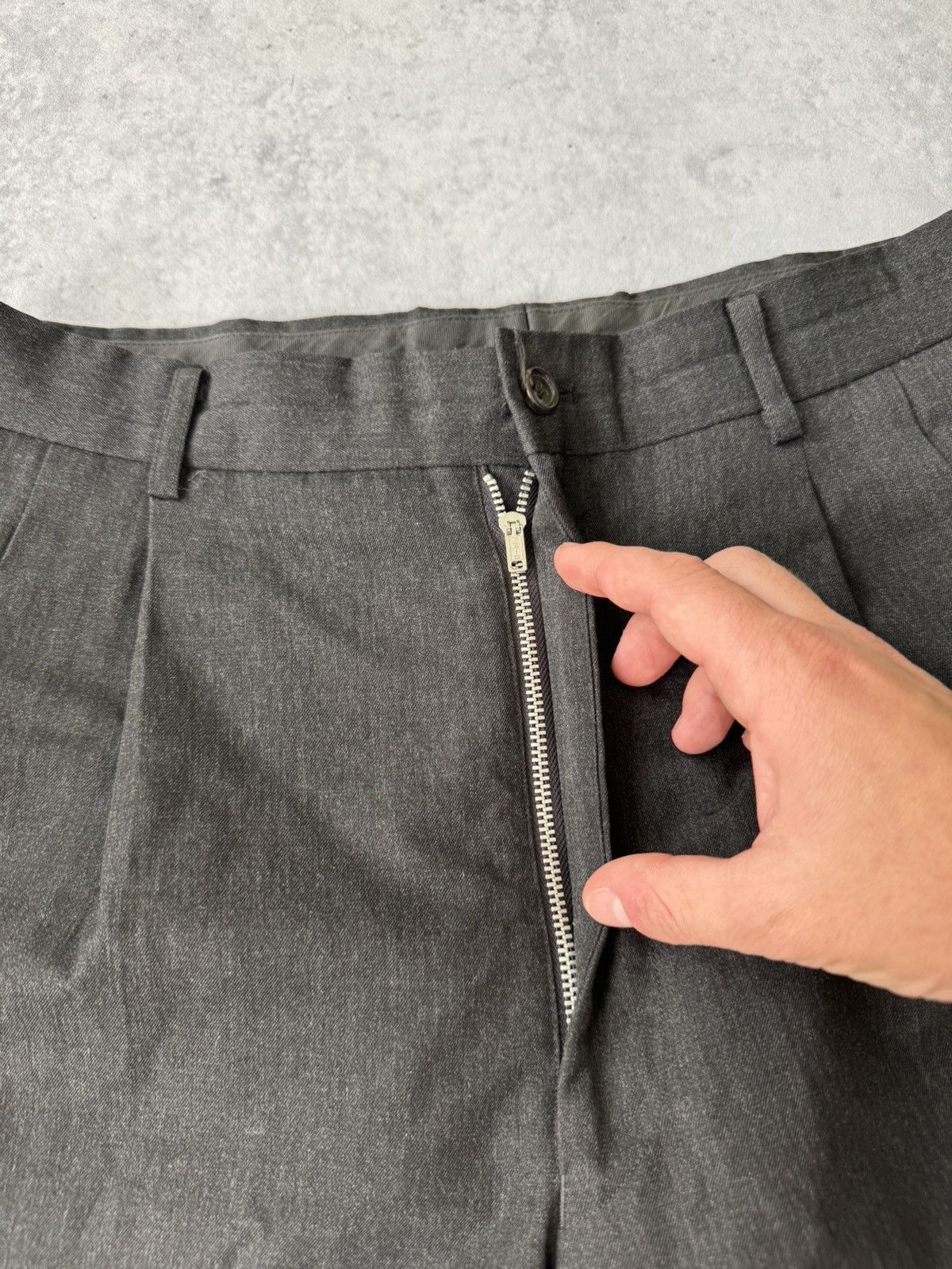 Comme des Garcons VTG 1989 Comme des Garcon Mens Wool Black Trouser Pants Size US 30 / EU 46 - 4 Thumbnail