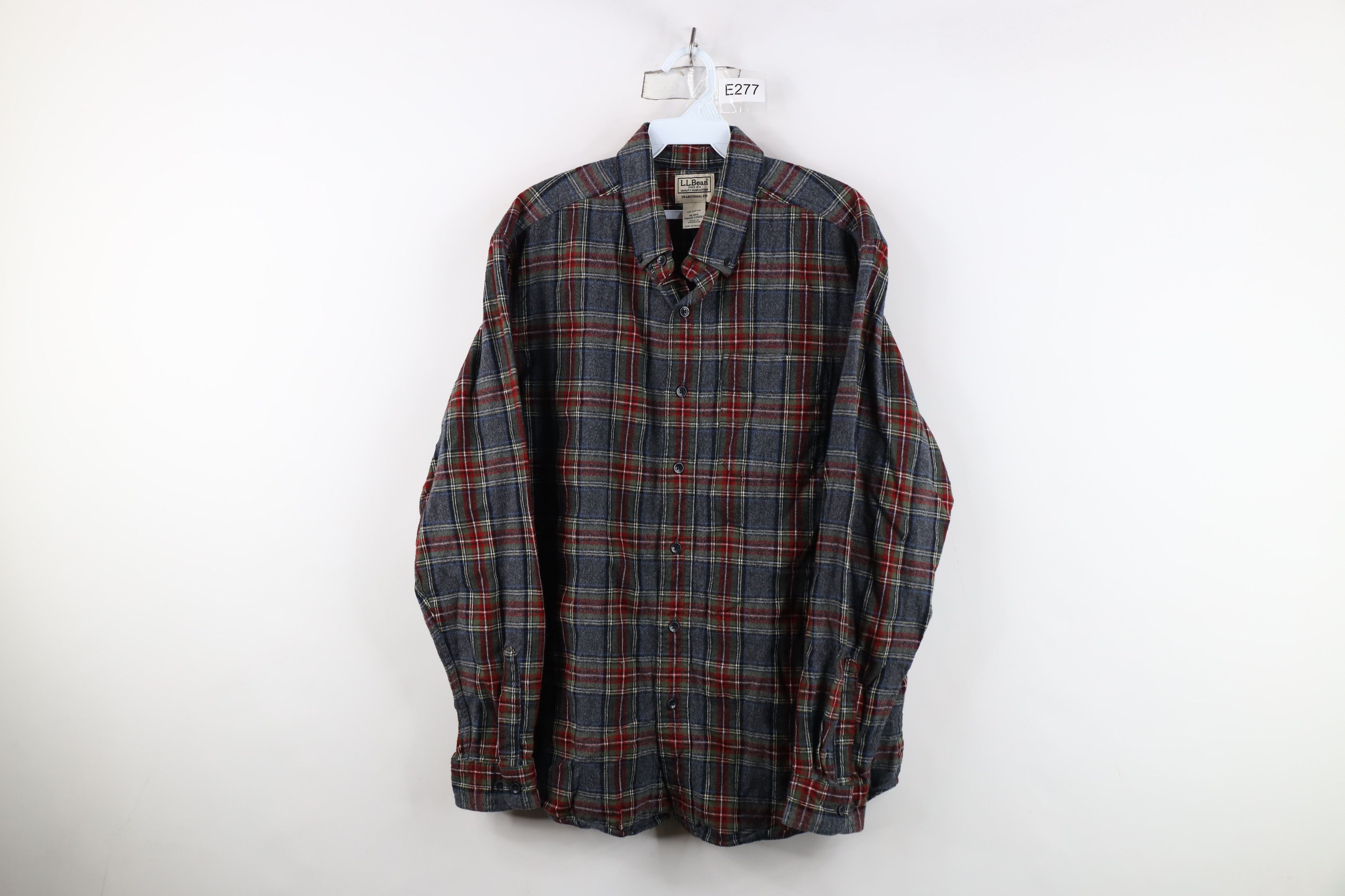 L.L. Bean Vintage LL Bean Fit Flannel Collared Button Down Shirt Size US M / EU 48-50 / 2 - 1 Thumbnail