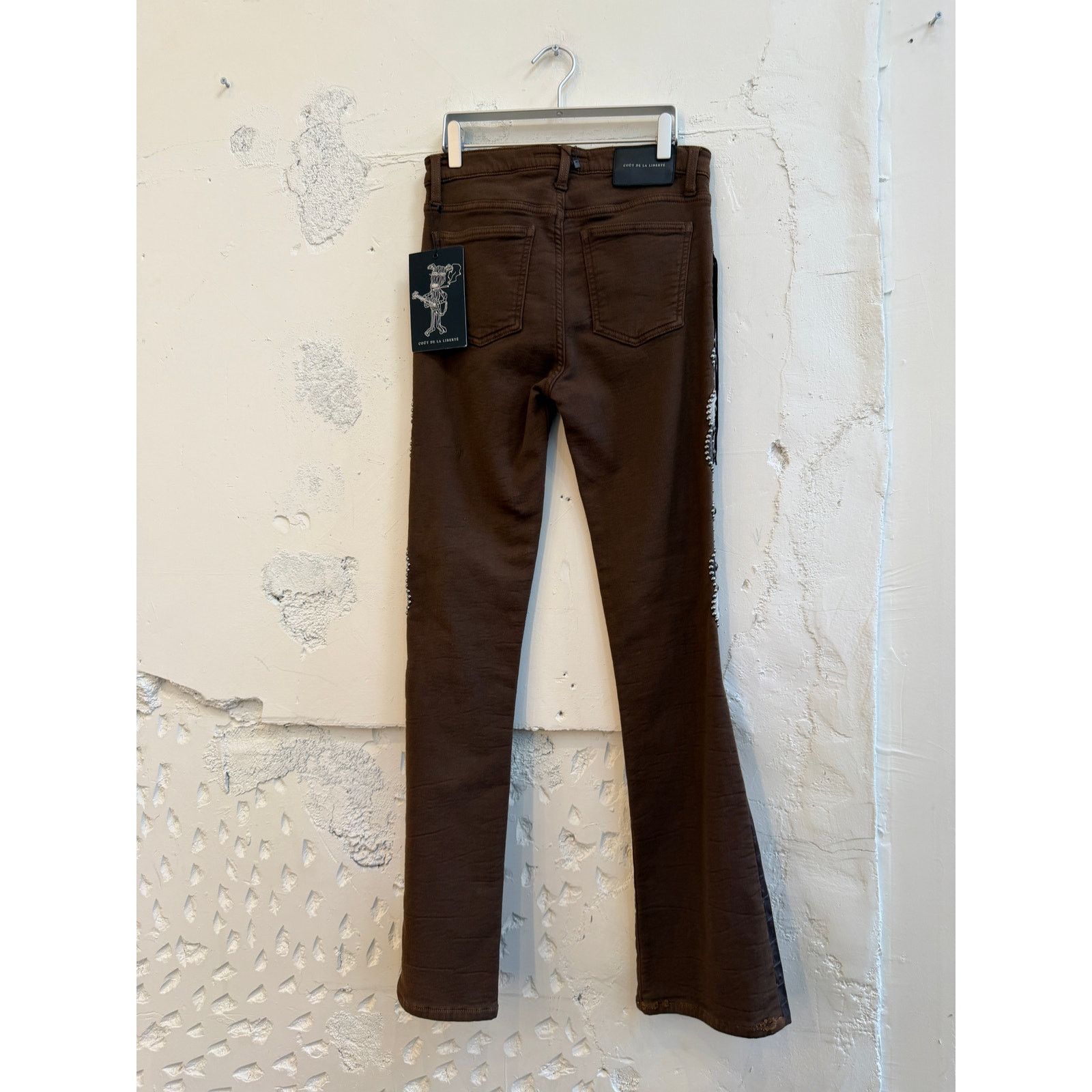 Cout de la Liberte Cout De La Liberte Embellished Concho Catfish Flare Pants Size 30" / US 8 / IT 44 - 2 Thumbnail