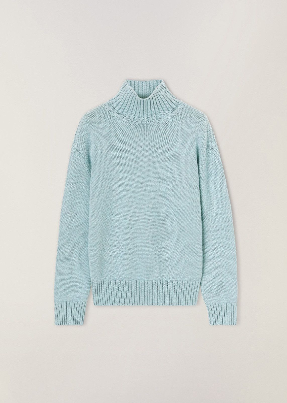 Loro Piana o1srvl11e0125 Parksville High-Neck Sweater in Light Blue Size L / US 10 / IT 46 - 1 Thumbnail