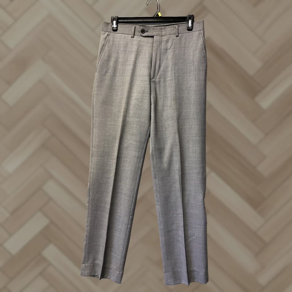 Vintage Linea Naturale Dress Pants Men 34x32 Wool Gray Dress Pants Mens Size US 34 / EU 50 - 1 Thumbnail