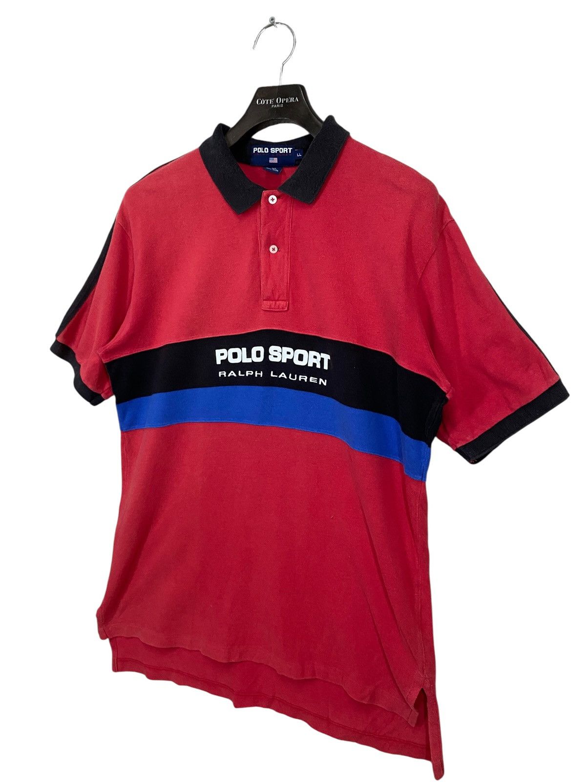 Vintage Polo Sport Ralph Lauren PoloShirt sun faded 90s