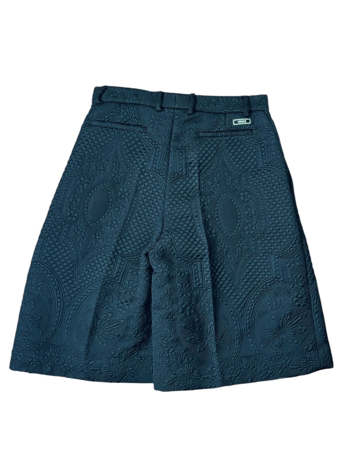 Versace Versace Black Jacquard Shorts SS24 Size US 34 / EU 50 - 10 Thumbnail