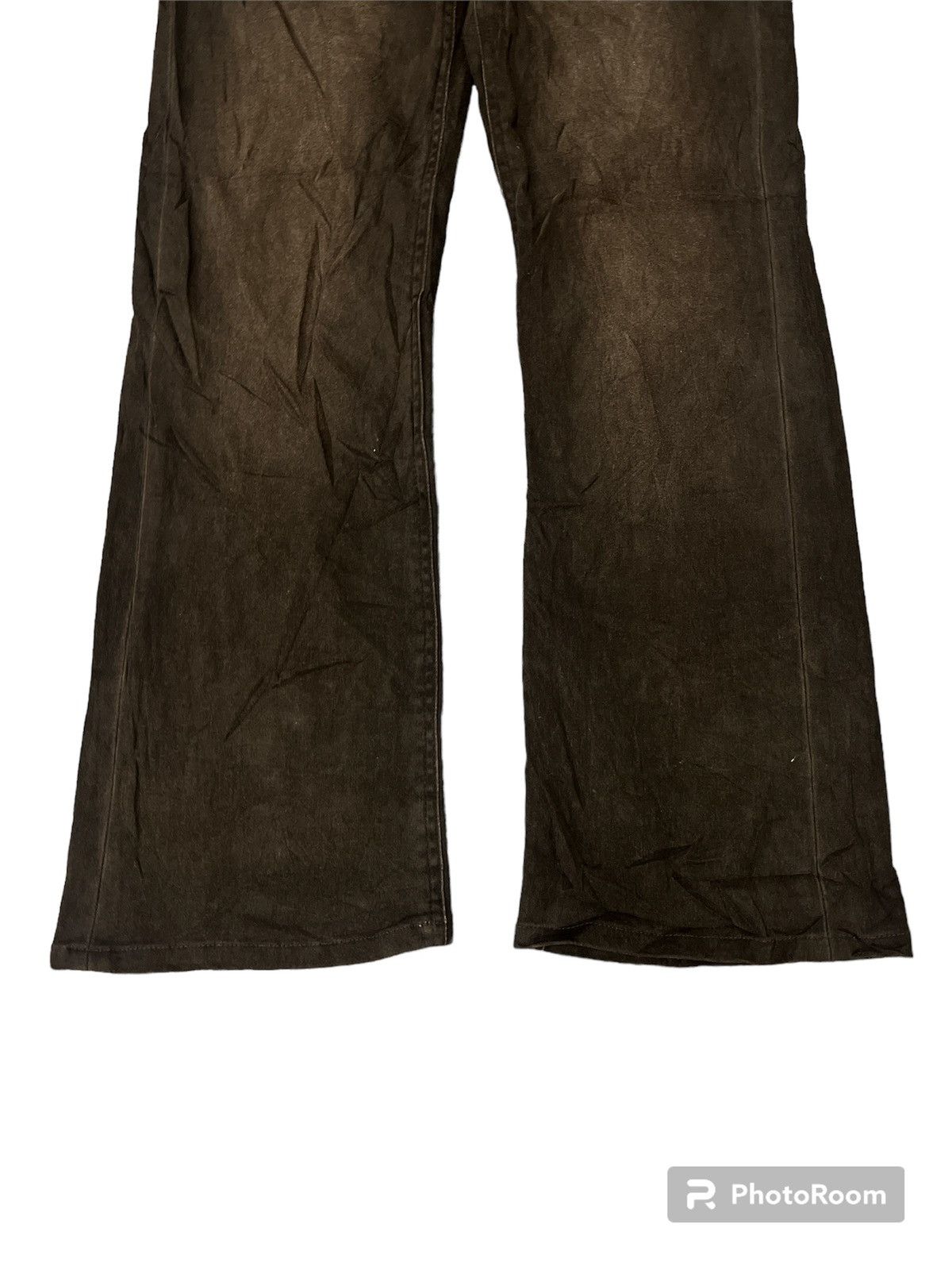 Japanese Brand FLARED💥MOSSIMO SPORT BROWN FADED DISTRESSED COTTON PANT Size US 30 / EU 46 - 3 Thumbnail