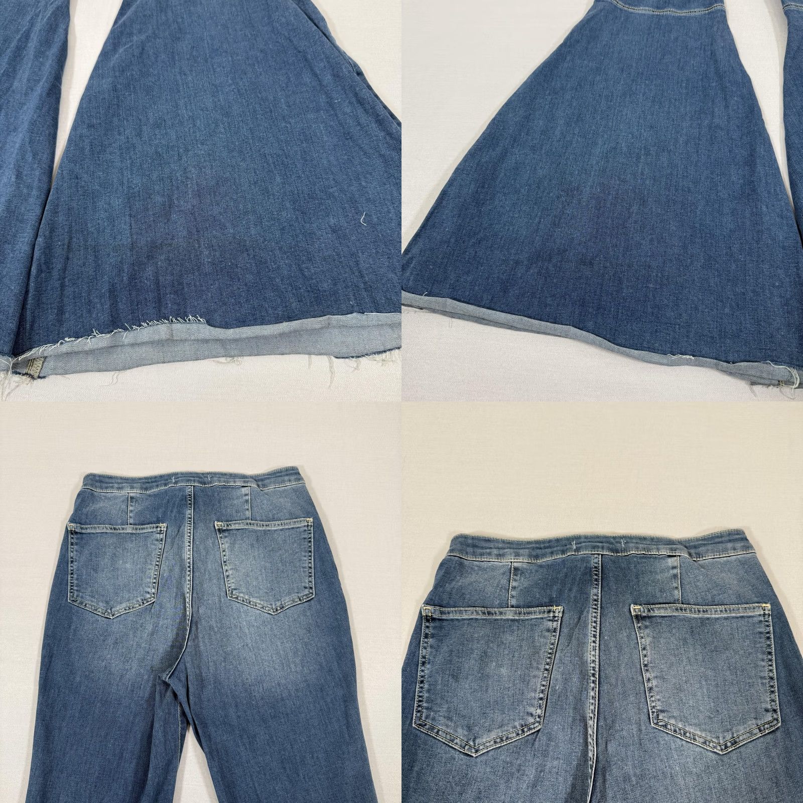 Free People Free People Jeans Womens 31 Blue Bell Bottom Super Flare Stretch Denim Pants Size 24" / US 00 / IT 34 - 10 Thumbnail