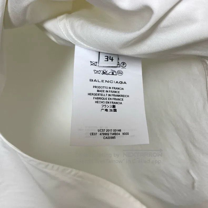 Balenciaga Balenciaga Solid Color Shirt Size XXS / US 00 / IT 34 - 8 Thumbnail
