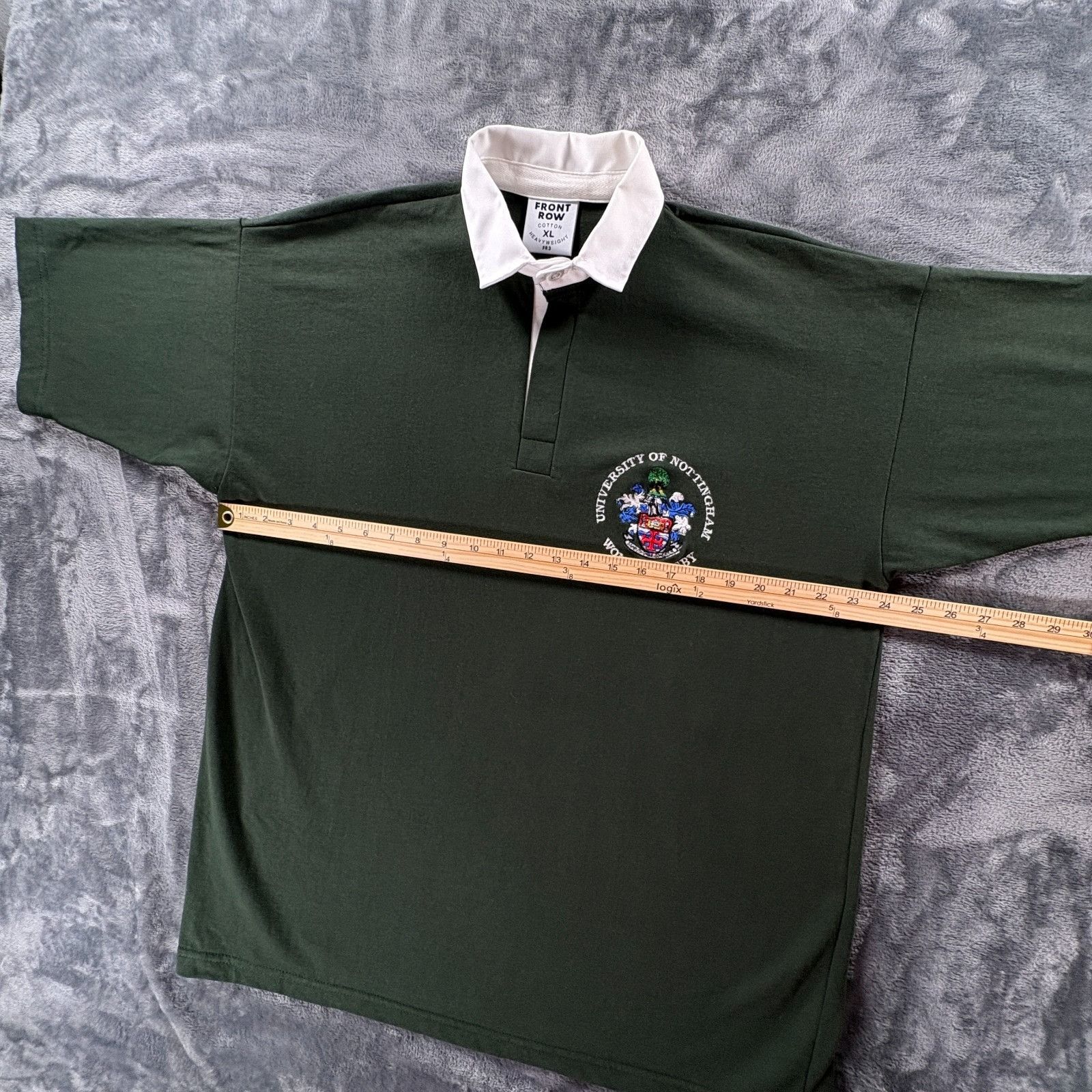 Other Univ of Nottingham Rugby Shirt XL Unisex Front Row Green Cot Size US XL / EU 56 / 4 - 4 Thumbnail