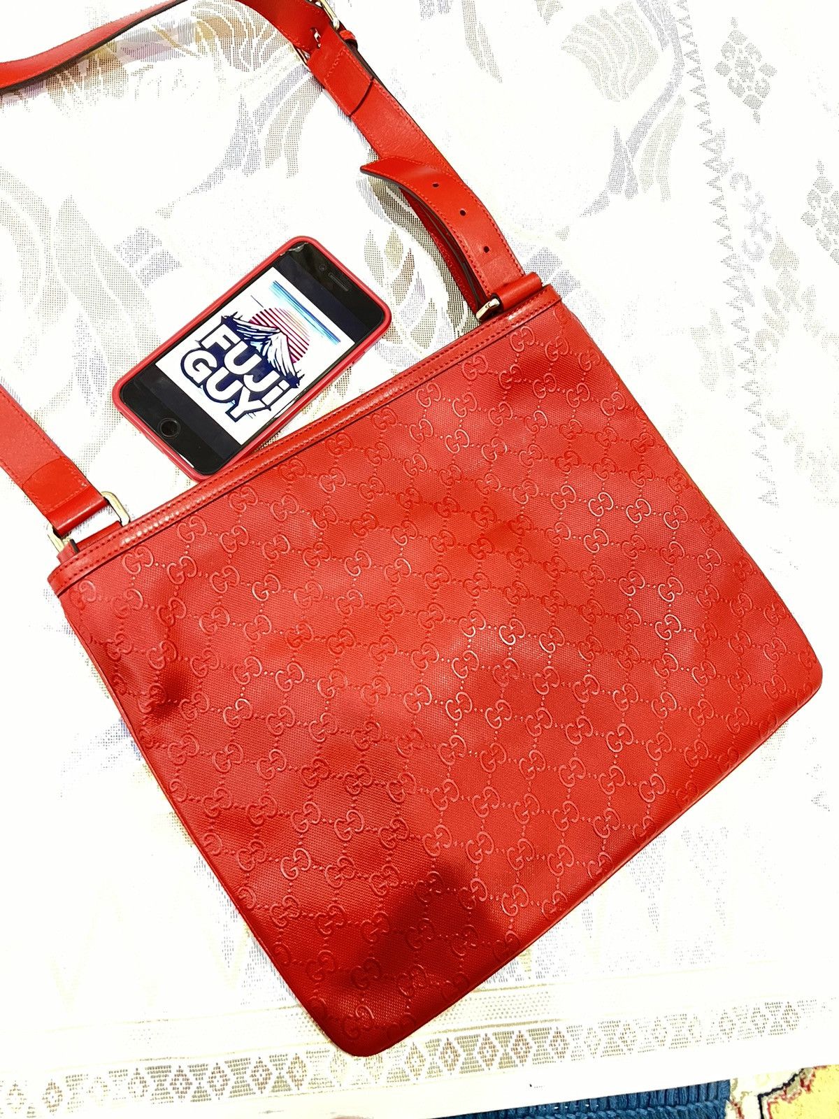 Gucci Gucci sling bag red monogram Size ONE SIZE - 6 Thumbnail