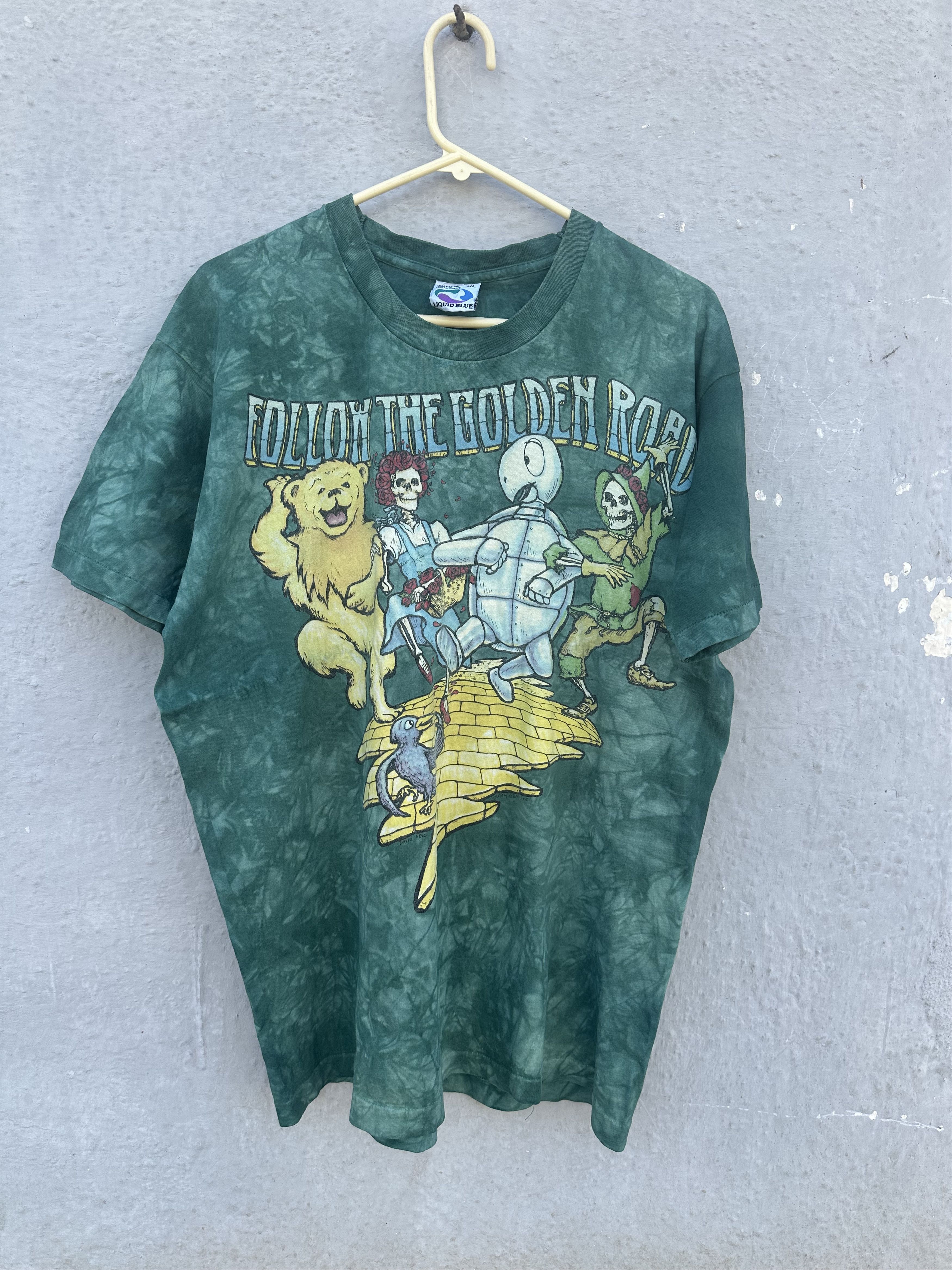 Grateful Dead Vintage 1994 Grateful Dead "Follow The Golden Road" Size US XL / EU 56 / 4 - 1 Thumbnail