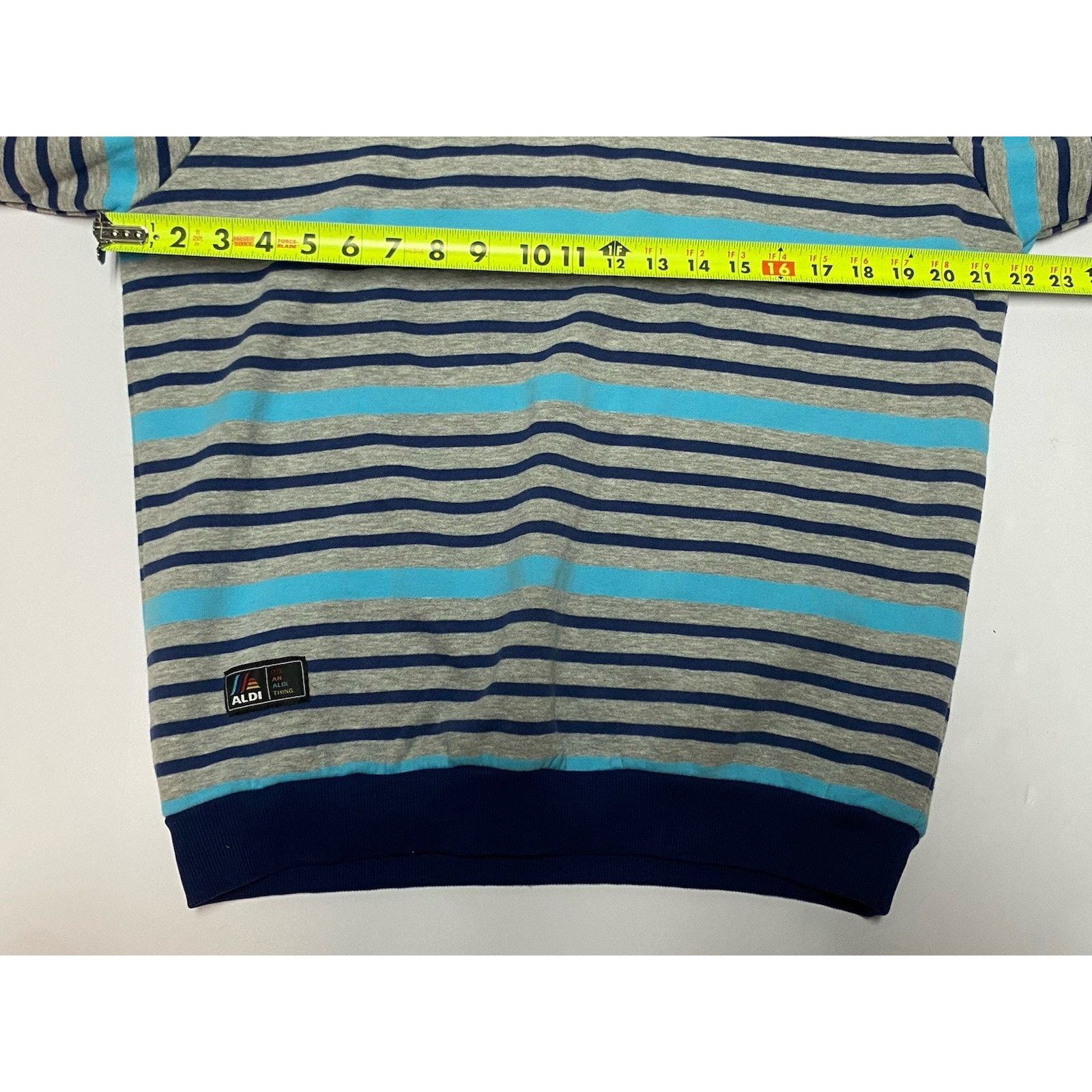Other Aldi Sweatshirt Mens M Crewneck Stripes Retro Cuffs Size US M / EU 48-50 / 2 - 5 Thumbnail