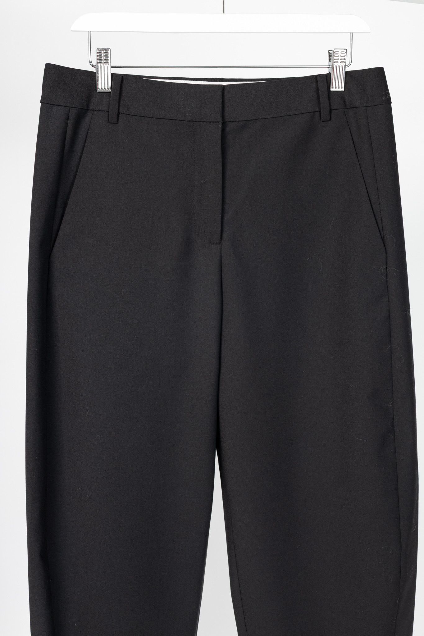 Tibi Tibi Black Tropical Wool Sculpted Trouser Size 27" / US 4 / IT 40 - 3 Thumbnail
