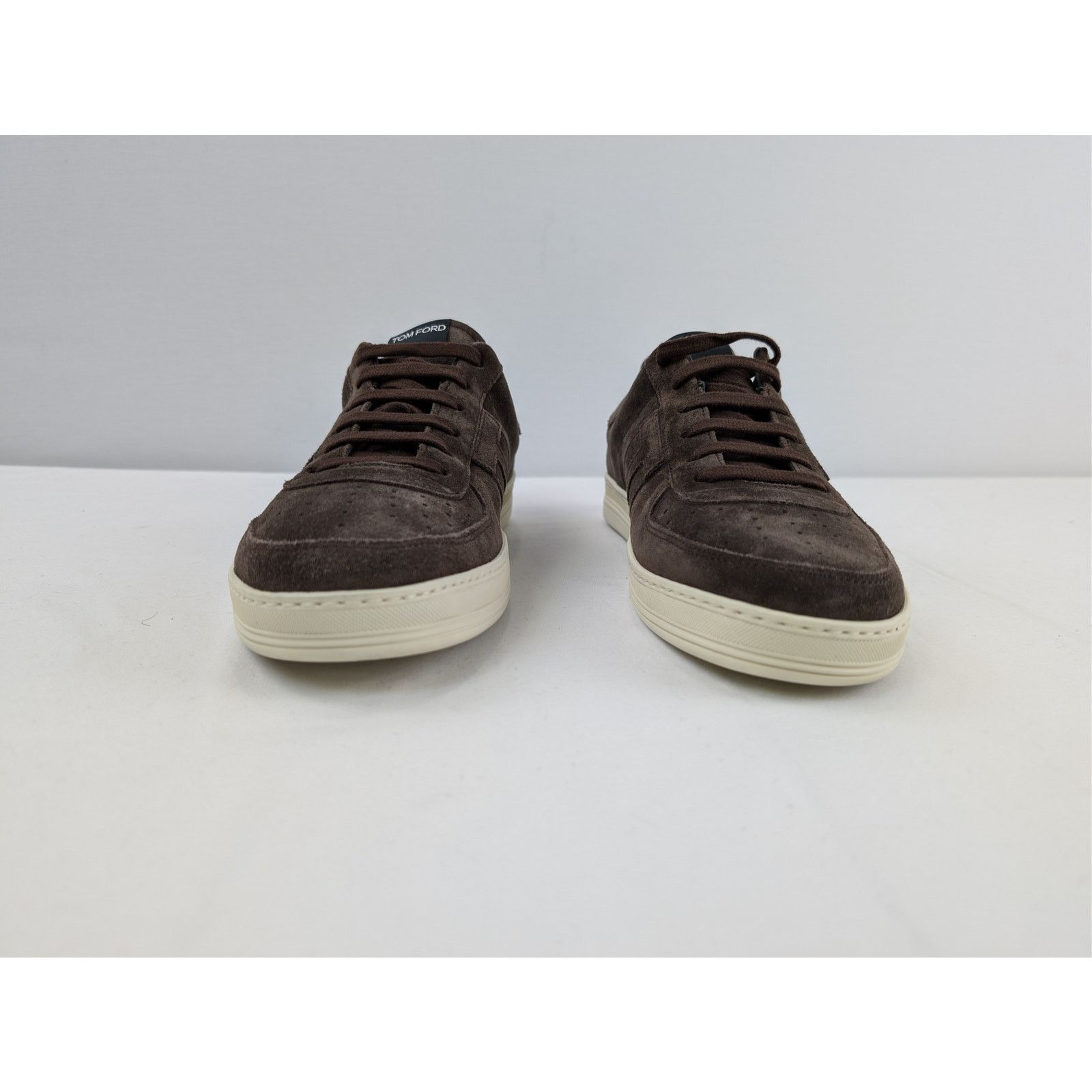 Tom Ford o1rshd1 Suede Low top Sneakers shoe in Dark Brown Size US 11 / EU 44 - 8 Thumbnail
